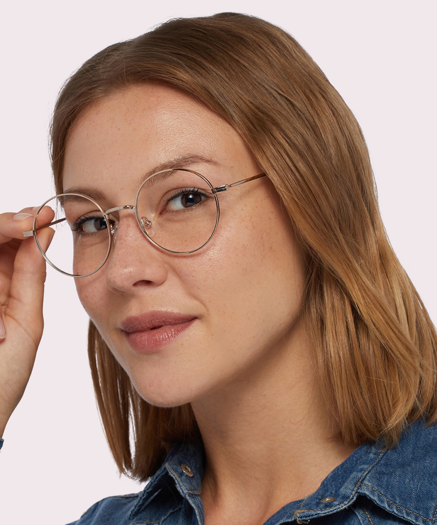 Everly Shiny Gold MetalEyeglass Frames for Women for Glasses Direct
