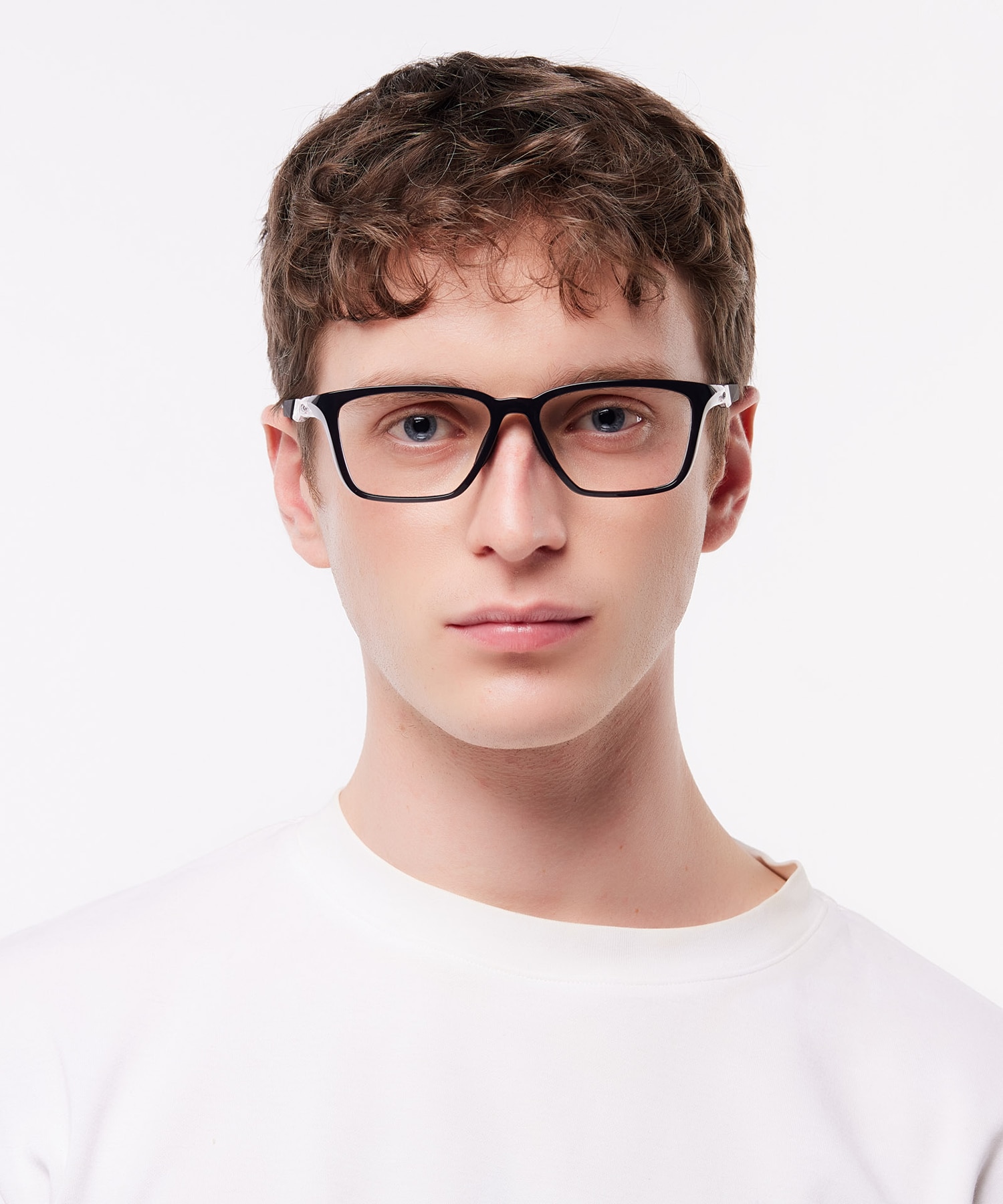 Double Down Black Ink PlasticEyeglass Frames for Men for Glasses Direct