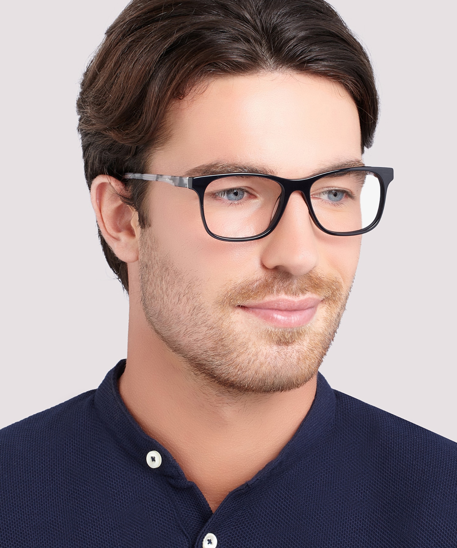 Hunter Black AcetateEyeglass Frames for Men for Glasses Direct