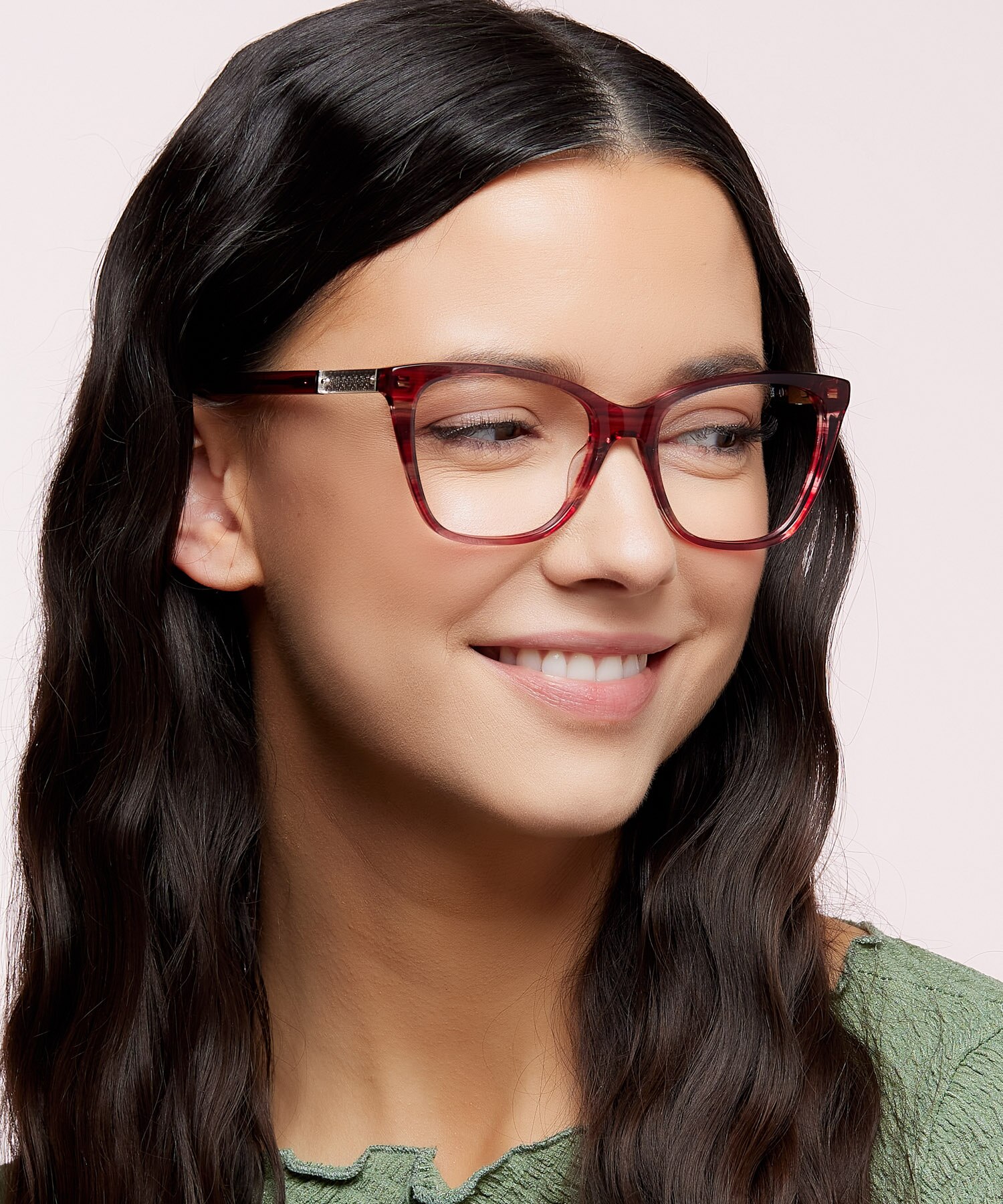 Clio/G Pink AcetateEyeglass Frames for Women for Glasses Direct