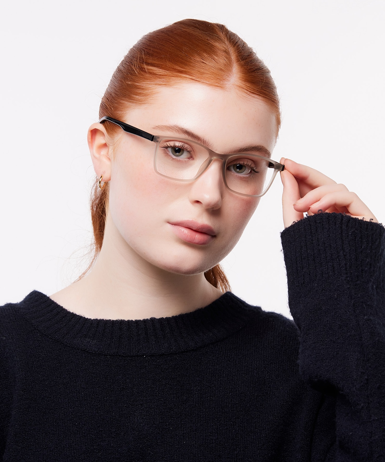 Kennedy Light Grey PlasticEyeglass Frames for Women for Glasses Direct
