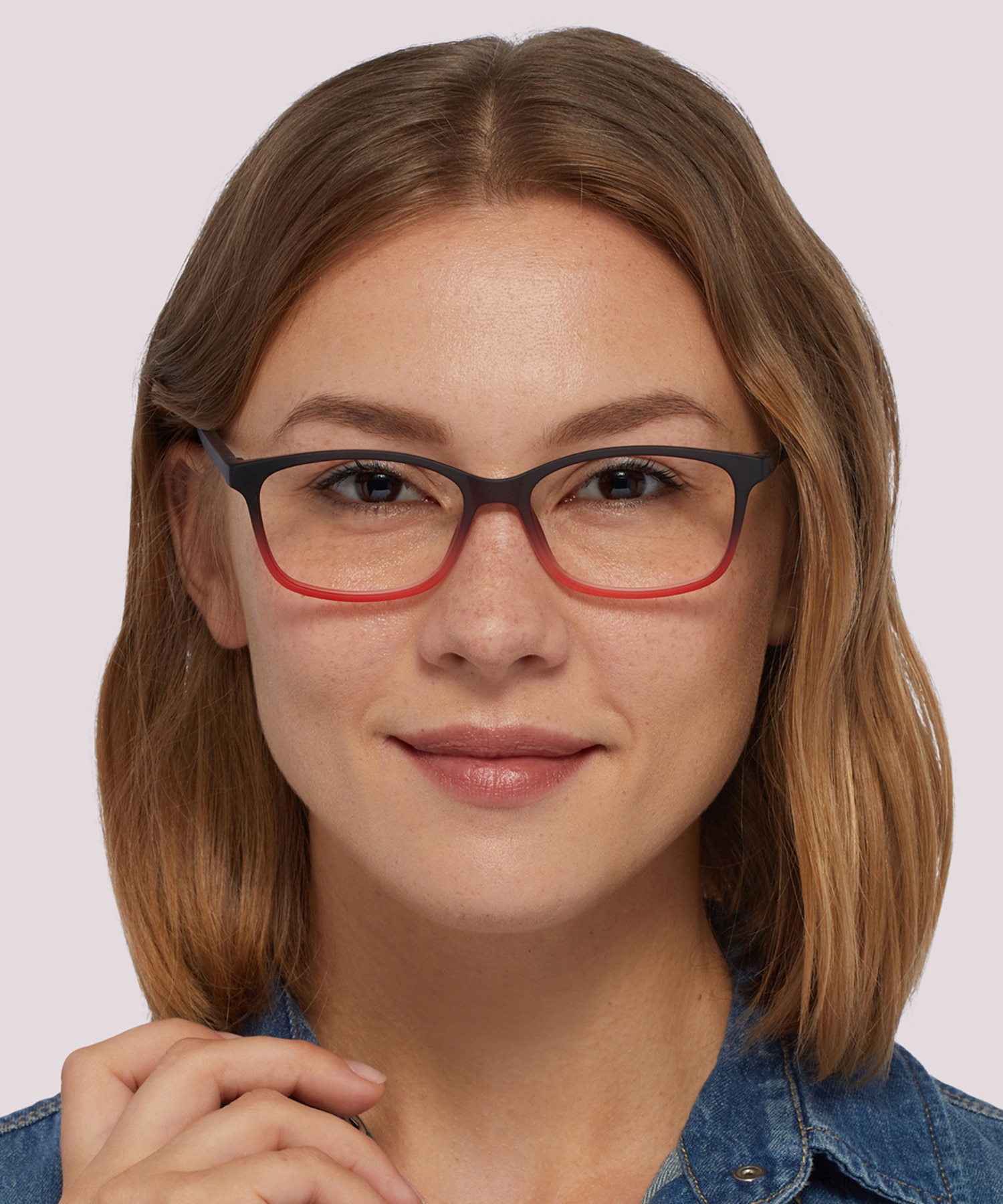 Dakari Matte Brown Pink PlasticEyeglass Frames for Women for Glasses Direct
