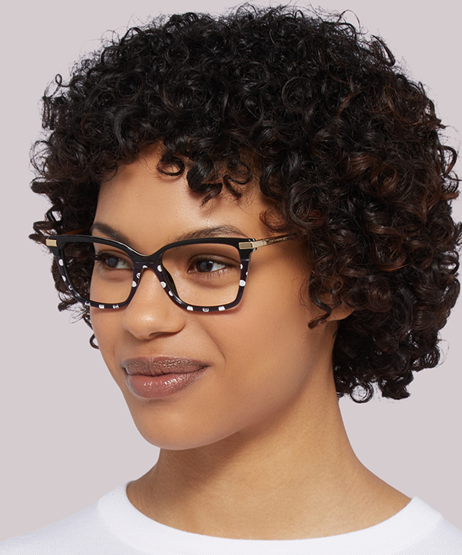 DG3345 Black & Pois AcetateEyeglass Frames for Women for Glasses Direct