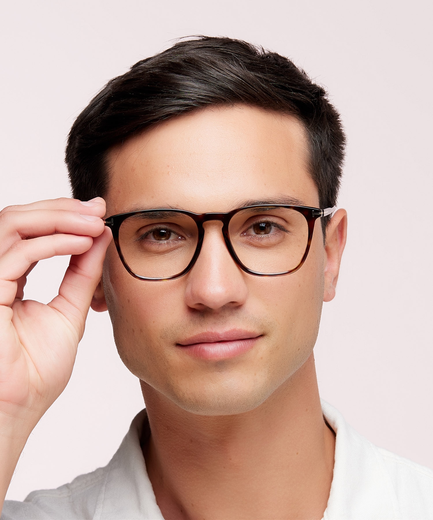 FT5937-B Tortoise Black AcetateEyeglass Frames for Men for Glasses Direct