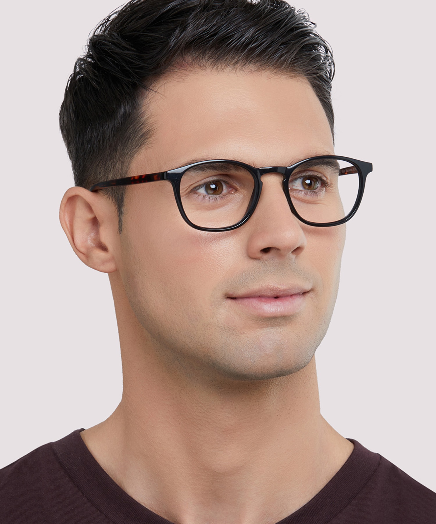 Whitley Black & Tortoise AcetateEyeglass Frames for Men for Glasses Direct