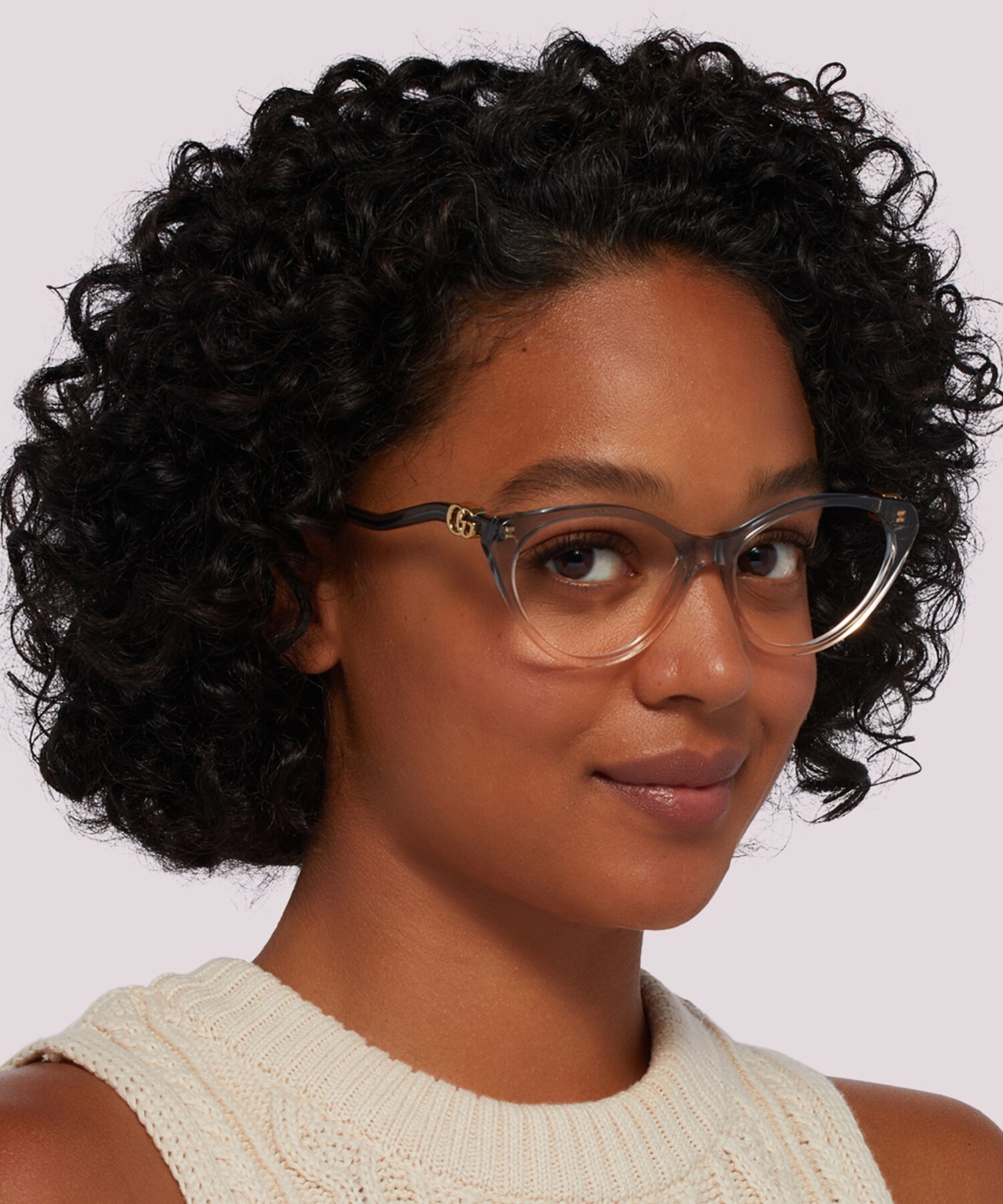 GG1013O Black Gold AcetateEyeglass Frames for Women for Glasses Direct