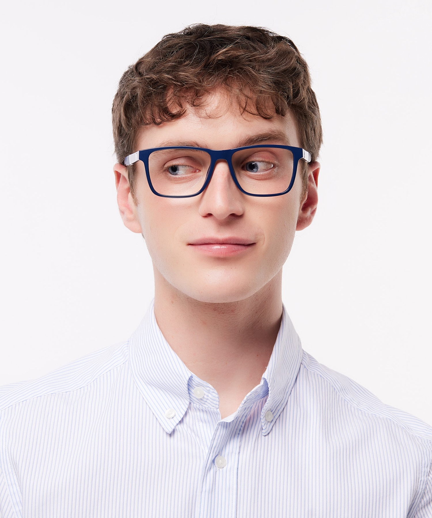 PH2257U Shiny Navy Blue PlasticEyeglass Frames for Men for Glasses Direct