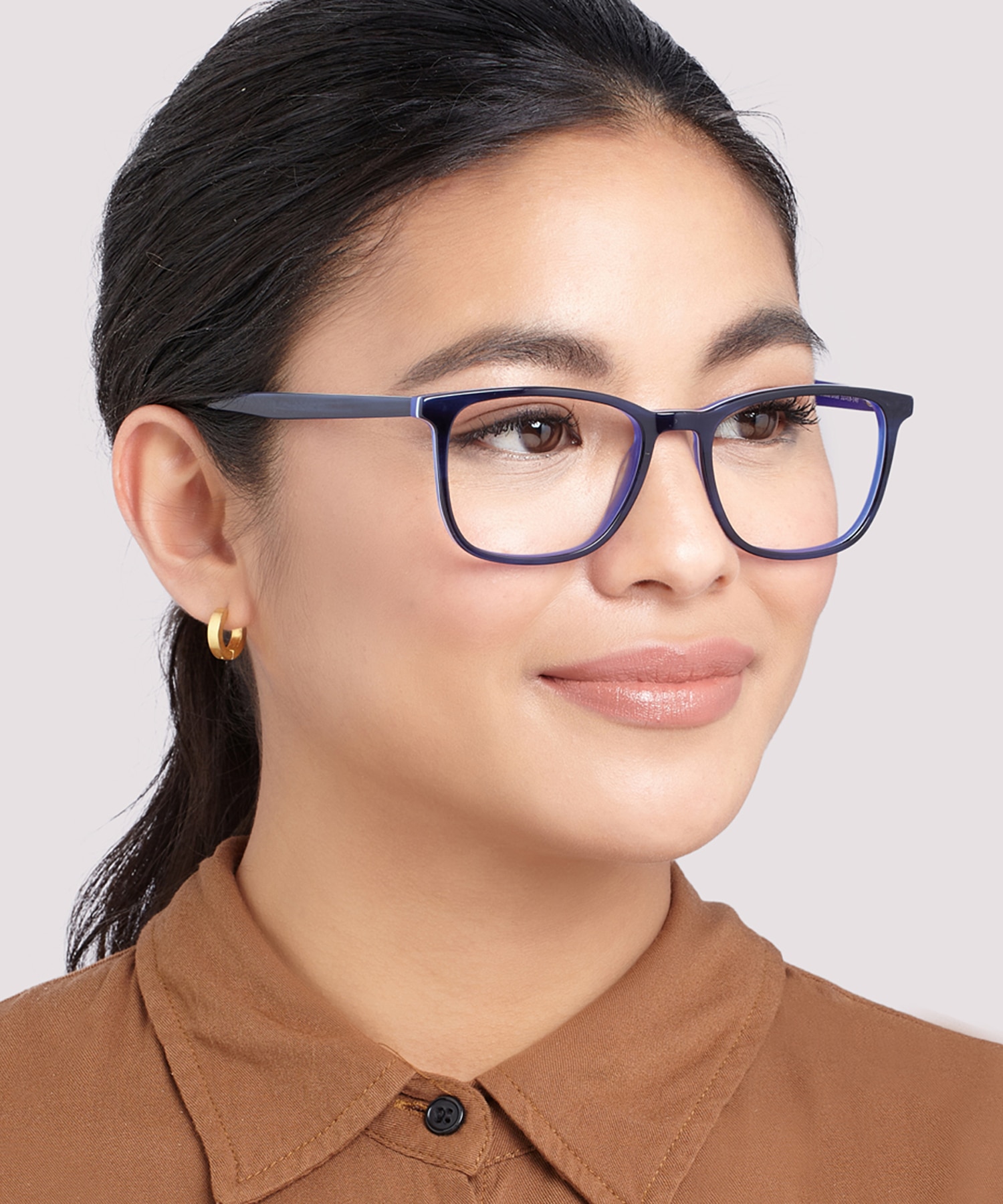 Grayson Black & Blue AcetateEyeglass Frames for Women for Glasses Direct