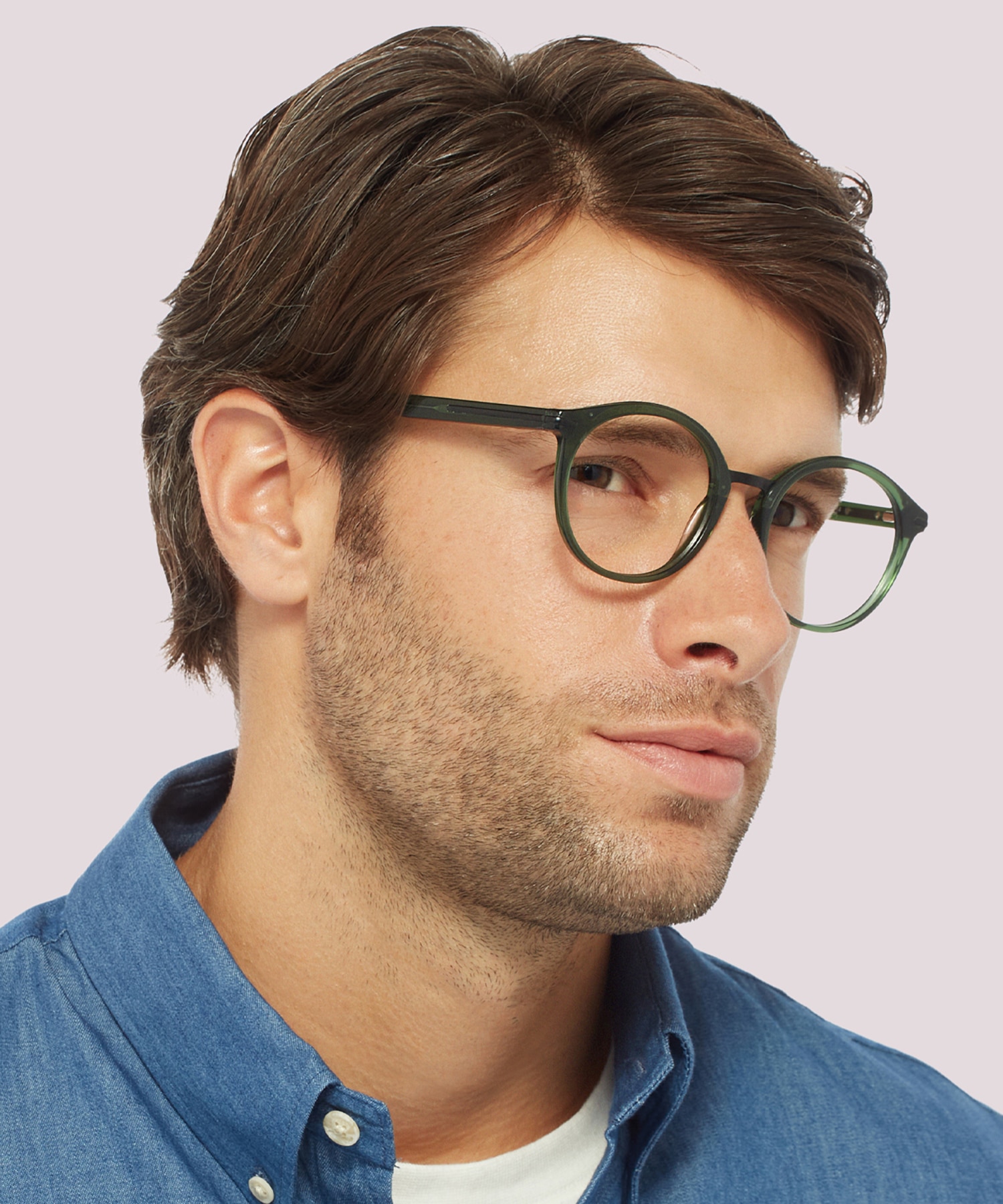 Fulham Crystal Olive AcetateEyeglass Frames for Men for Glasses Direct