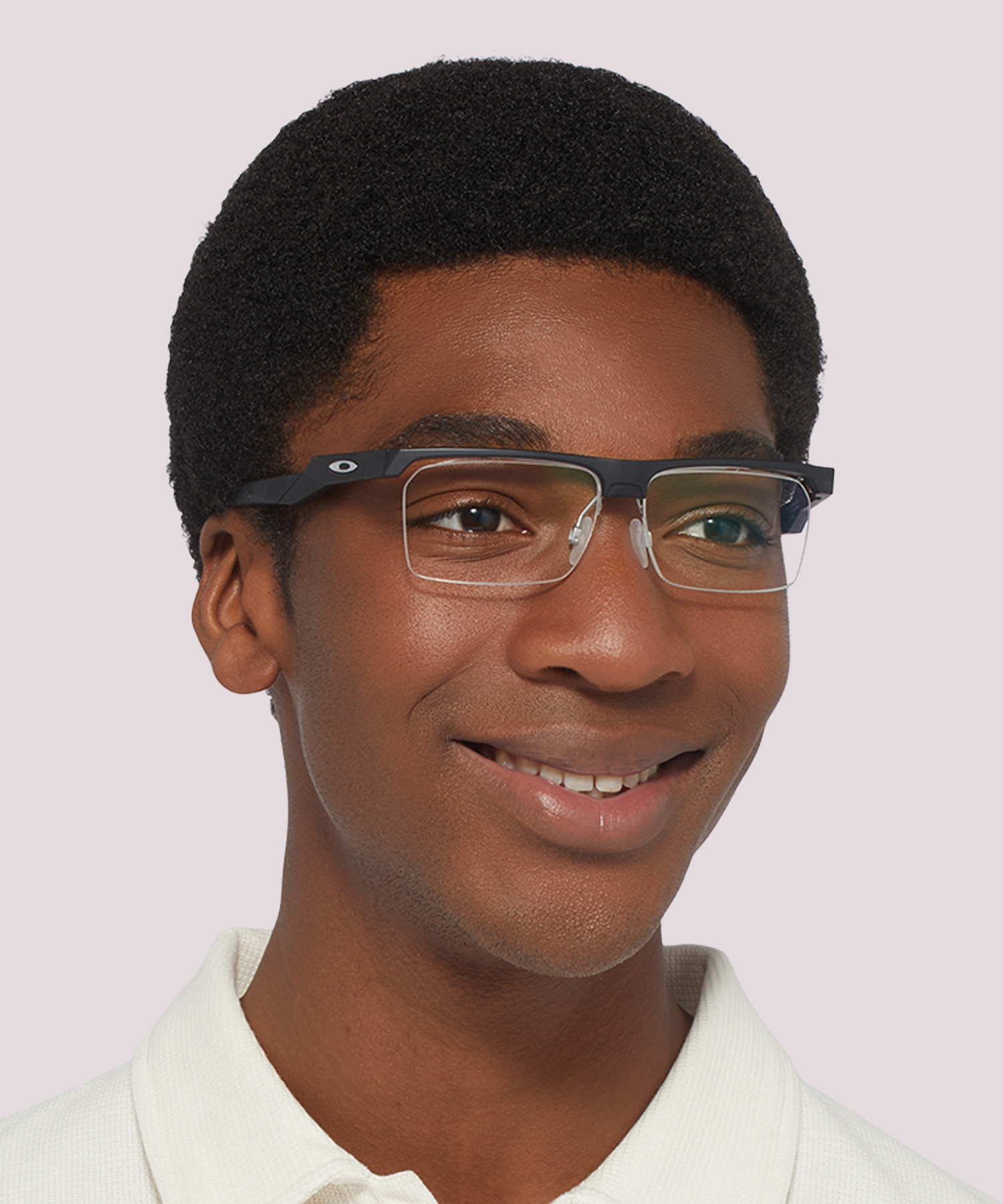 Coupler Satin Black PlasticEyeglass Frames for Men for Glasses Direct