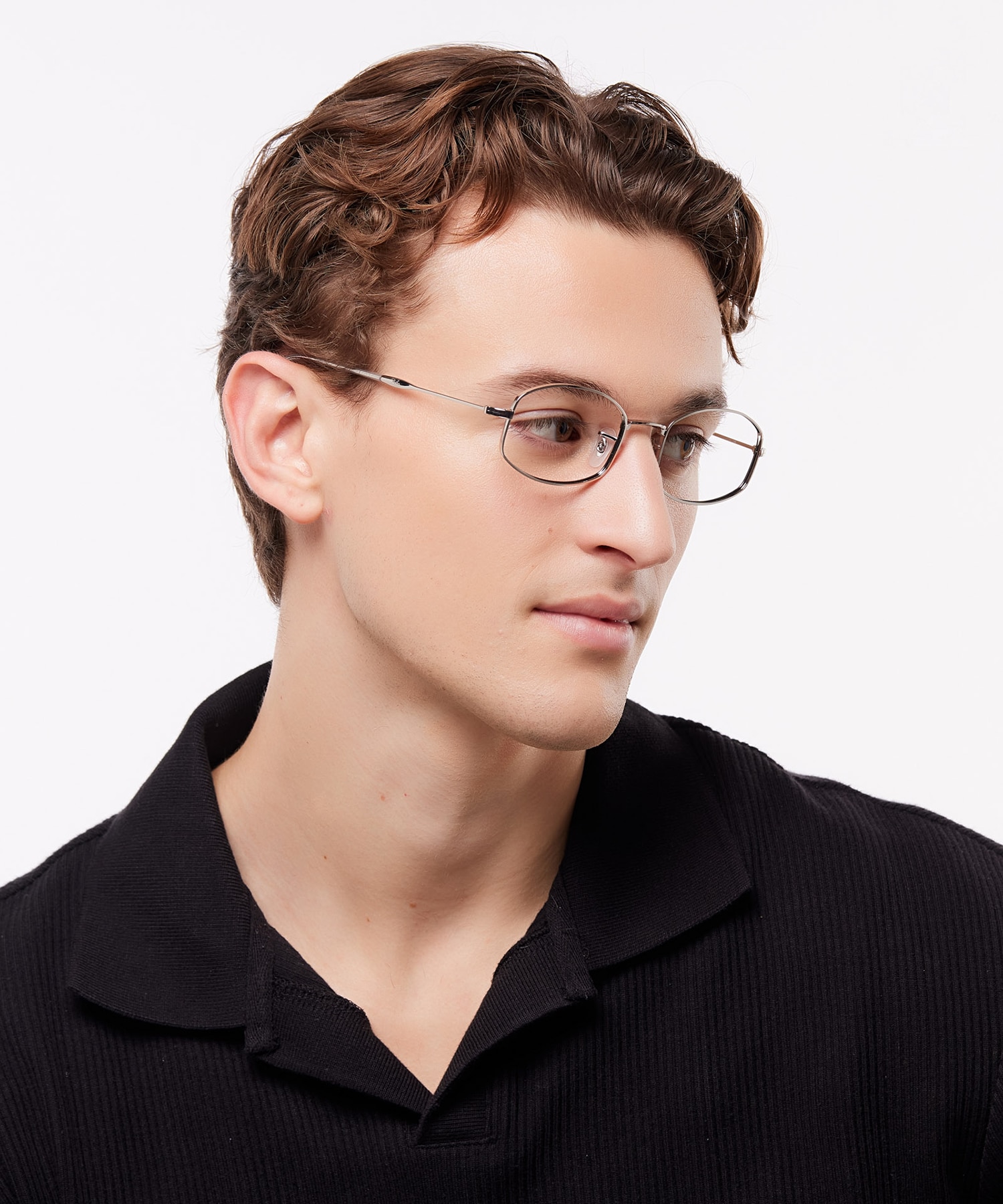 RB6510 Optics Silver MetalEyeglass Frames for Men for Glasses Direct