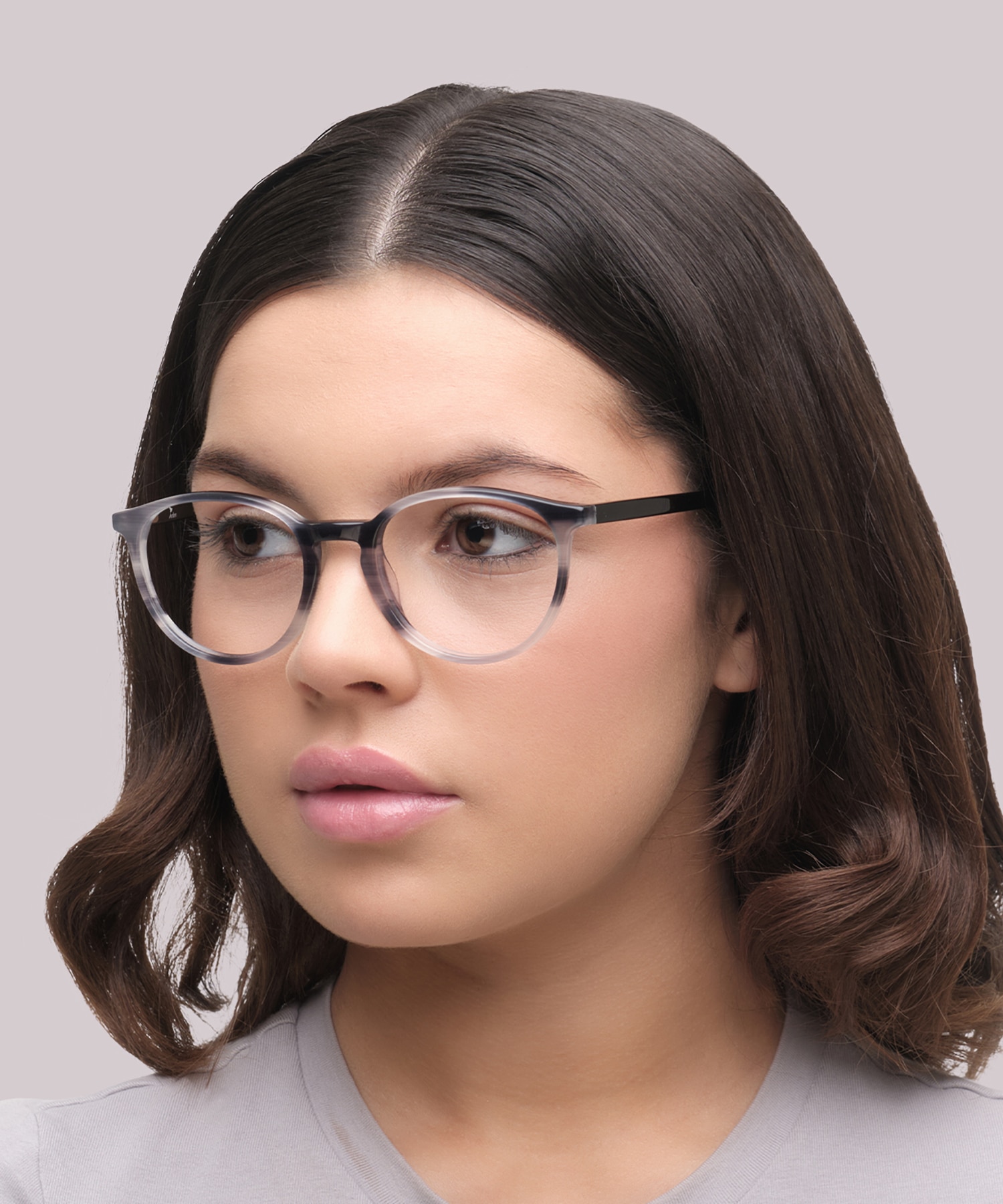 Luna1 Navy Striation AcetateEyeglass Frames for Women for Glasses Direct