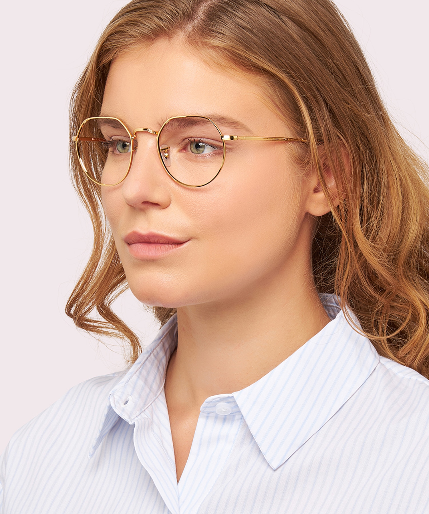Jack Optics Gold MetalEyeglass Frames for Women for Glasses Direct