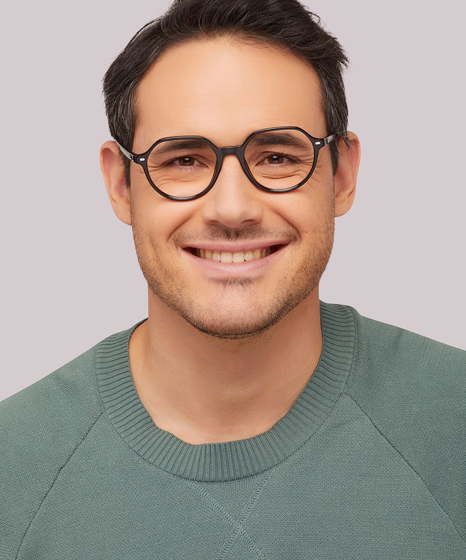 RB5395 Black AcetateEyeglass Frames for Men for Glasses Direct