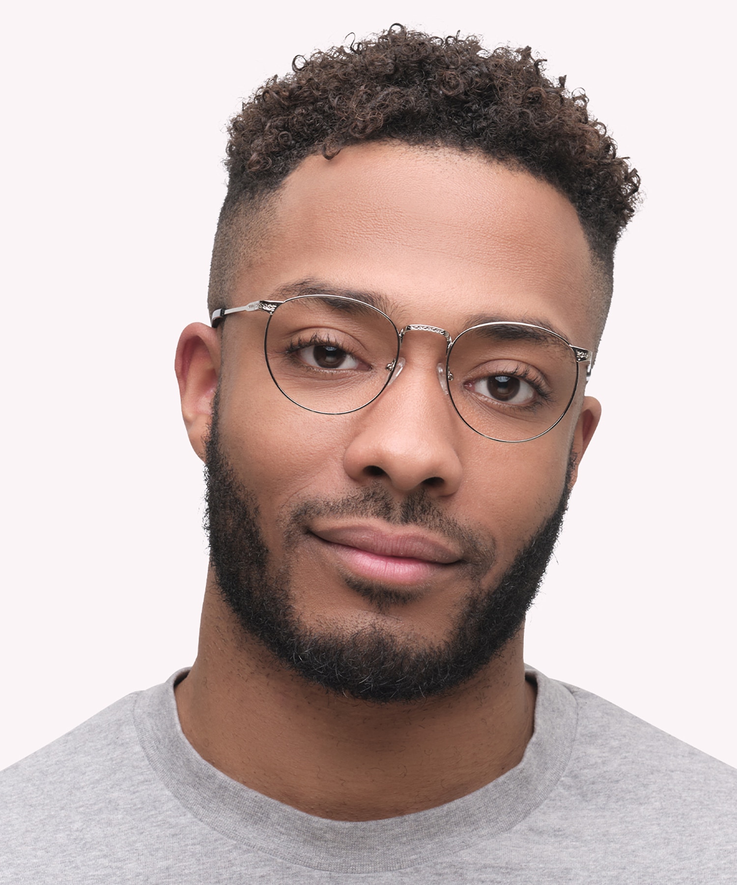 Heath Silver MetalEyeglass Frames for Men for Glasses Direct
