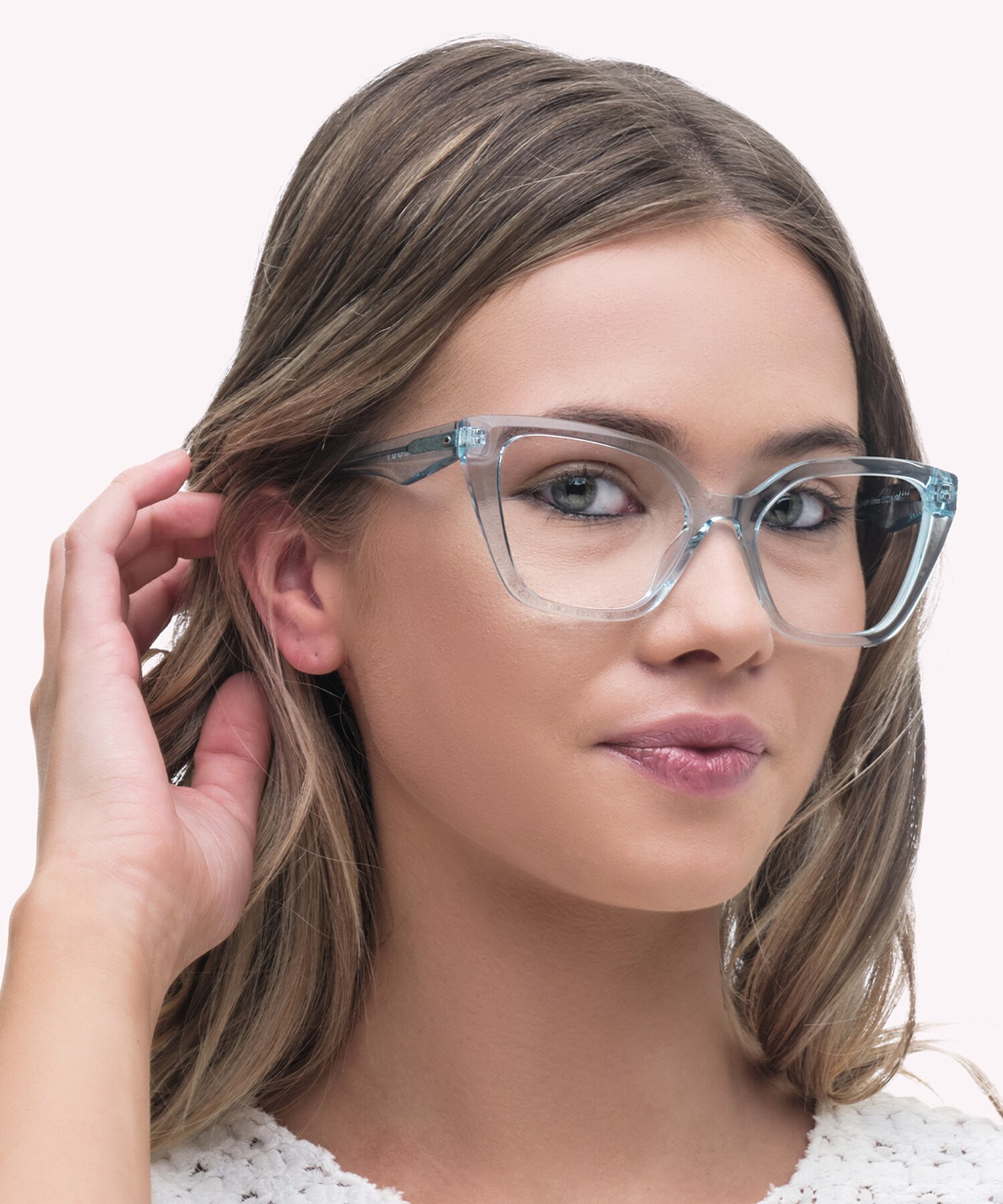 Helen Crystal Light Green AcetateEyeglass Frames for Women for Glasses Direct