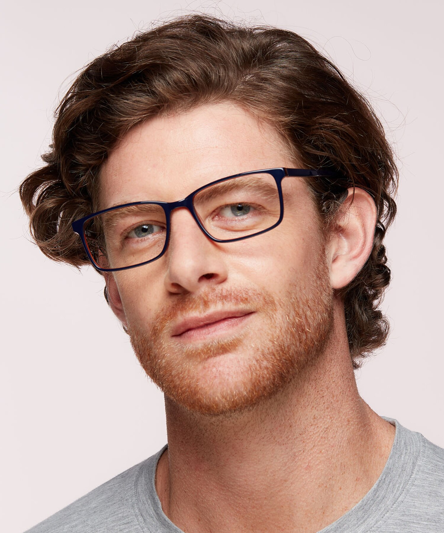CPO 3530 Blue MetalEyeglass Frames for Men for Glasses Direct
