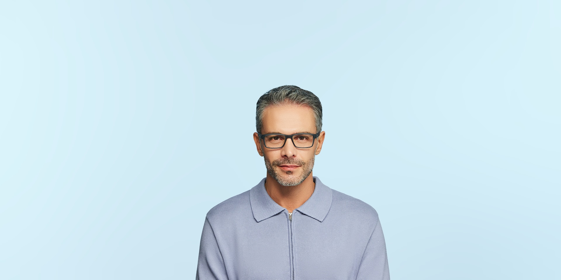 AN7179 Matte Blue PlasticEyeglass Frames for Women for Glasses Direct