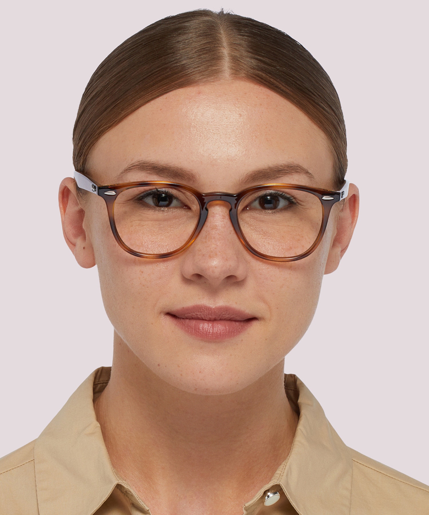 RB7159 Optics Havana PlasticEyeglass Frames for Women for Glasses Direct
