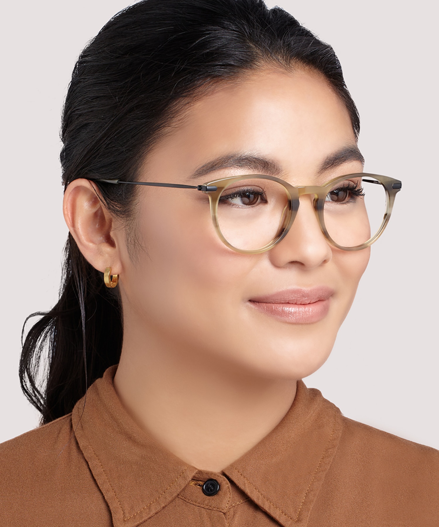 Albion Green Horn AcetateEyeglass Frames for Women for Glasses Direct