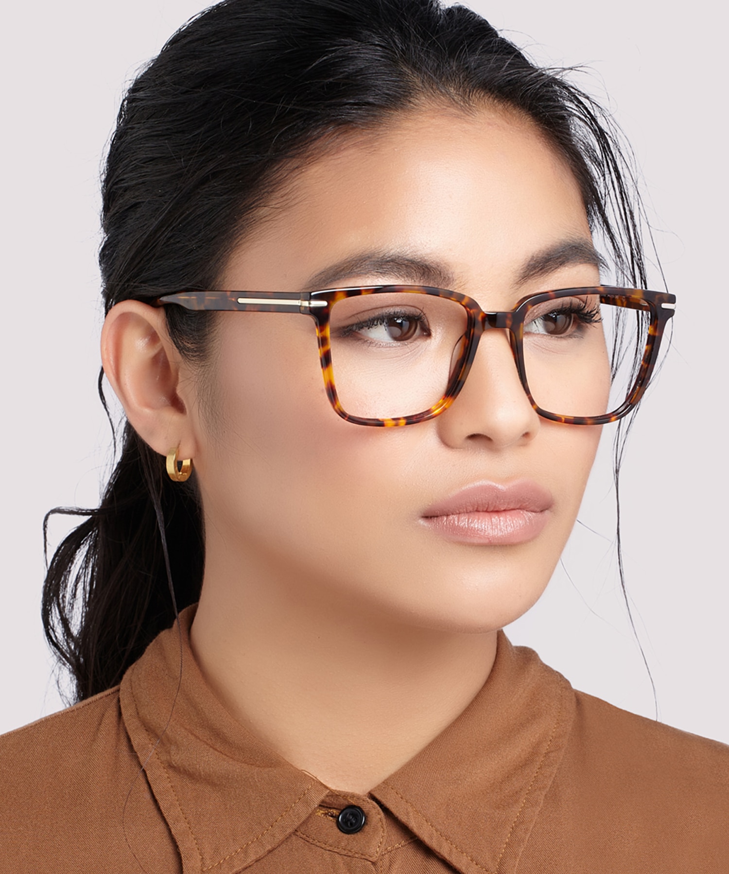 Balham Shiny Havana & Gold AcetateEyeglass Frames for Women for Glasses Direct