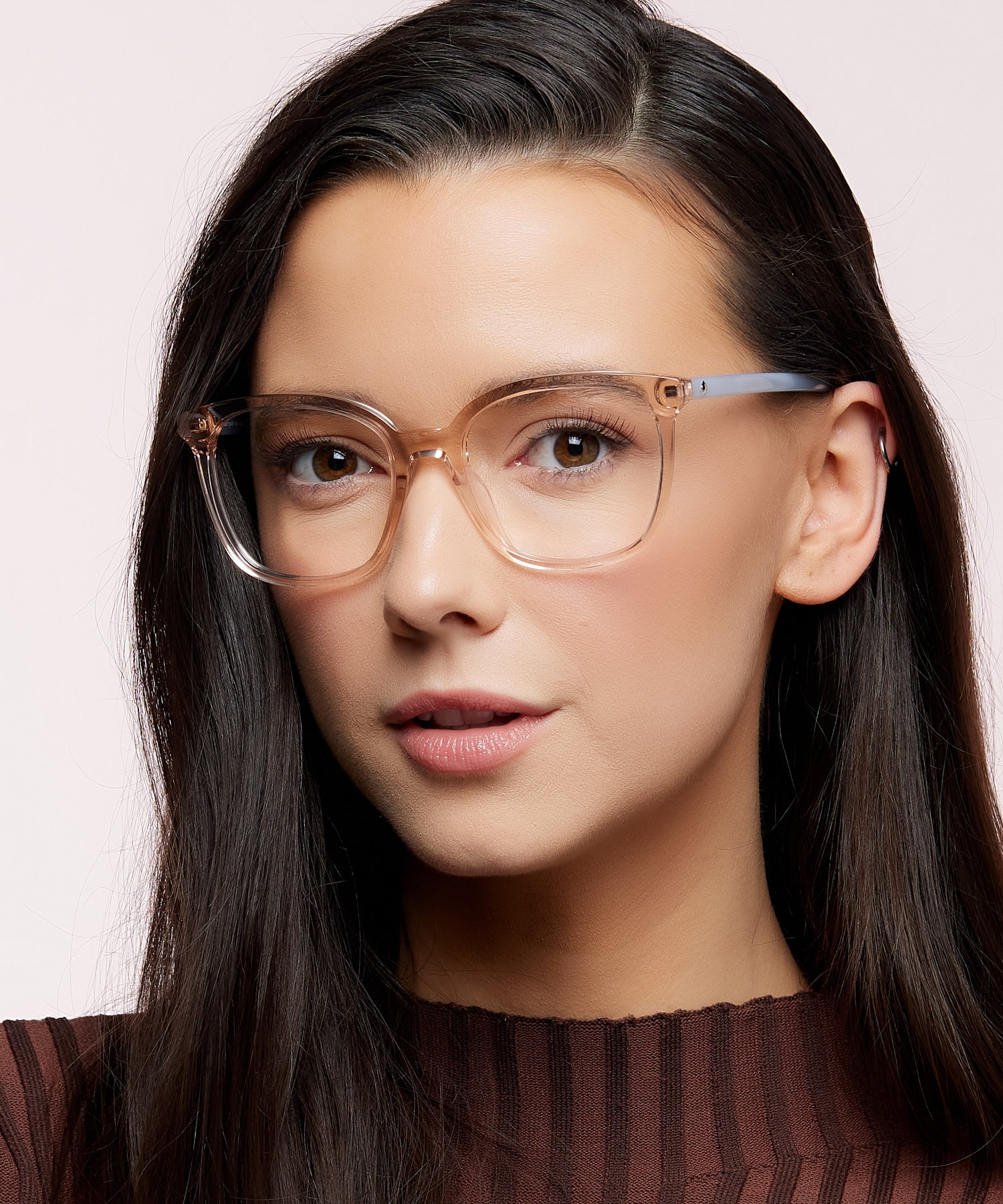 Madrigal/G Brown Light AcetateEyeglass Frames for Women for Glasses Direct