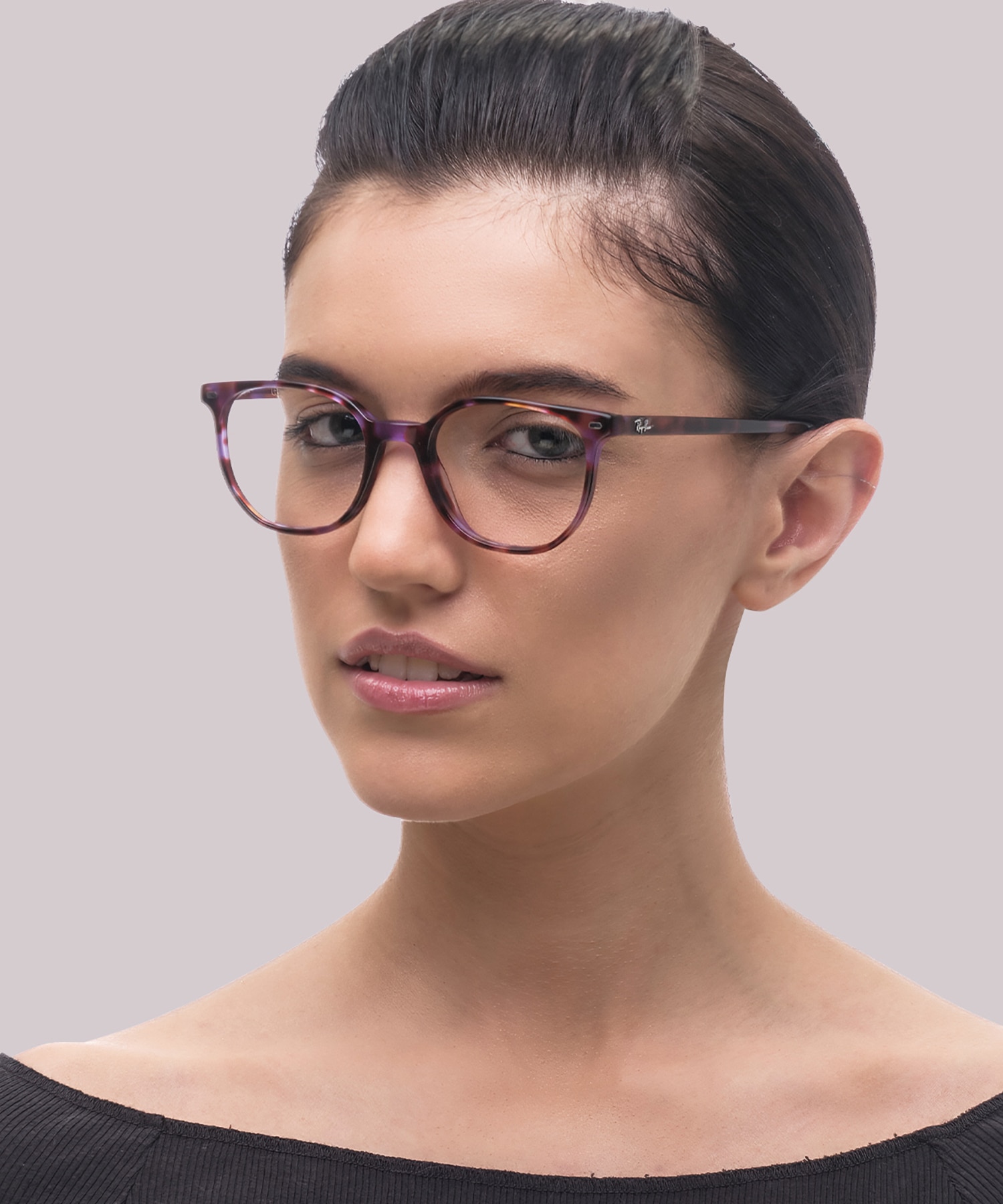 RB5397 Brown & Violet Havana AcetateEyeglass Frames for Women for Glasses Direct