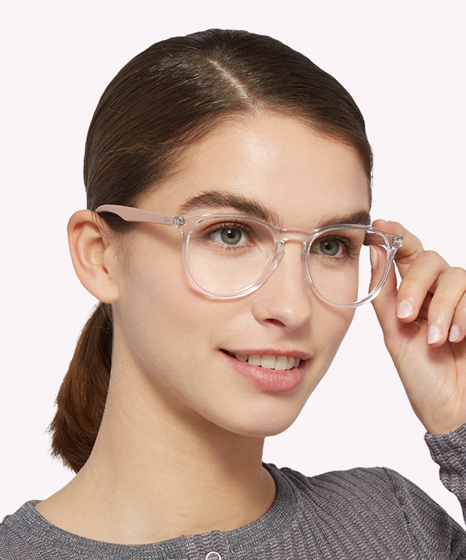 RB7046 Transparent PlasticEyeglass Frames for Women for Glasses Direct