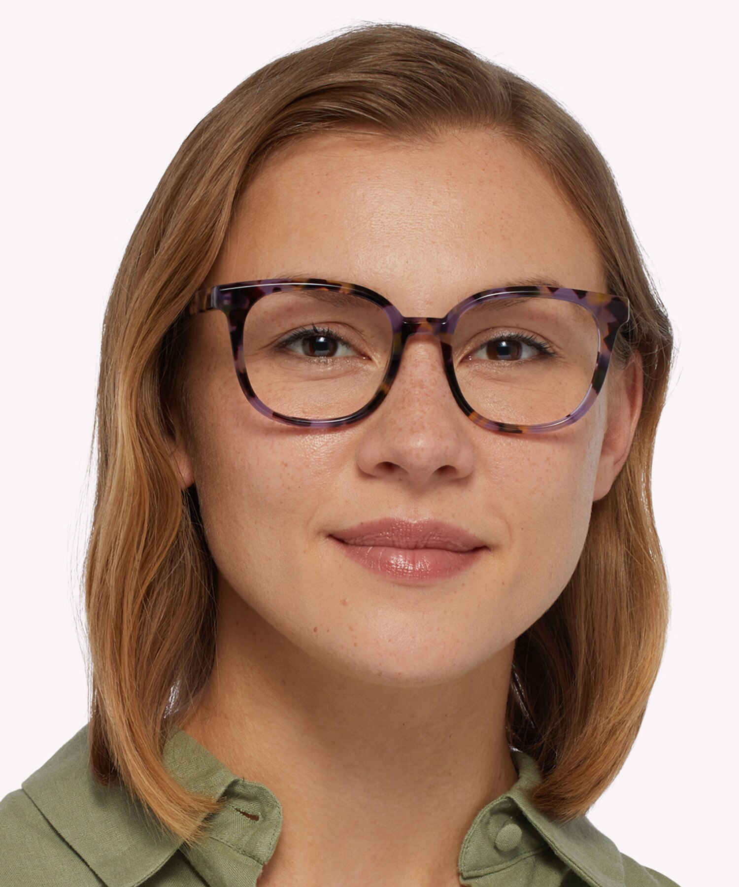 Freddie Mauve Havana AcetateEyeglass Frames for Women for Glasses Direct