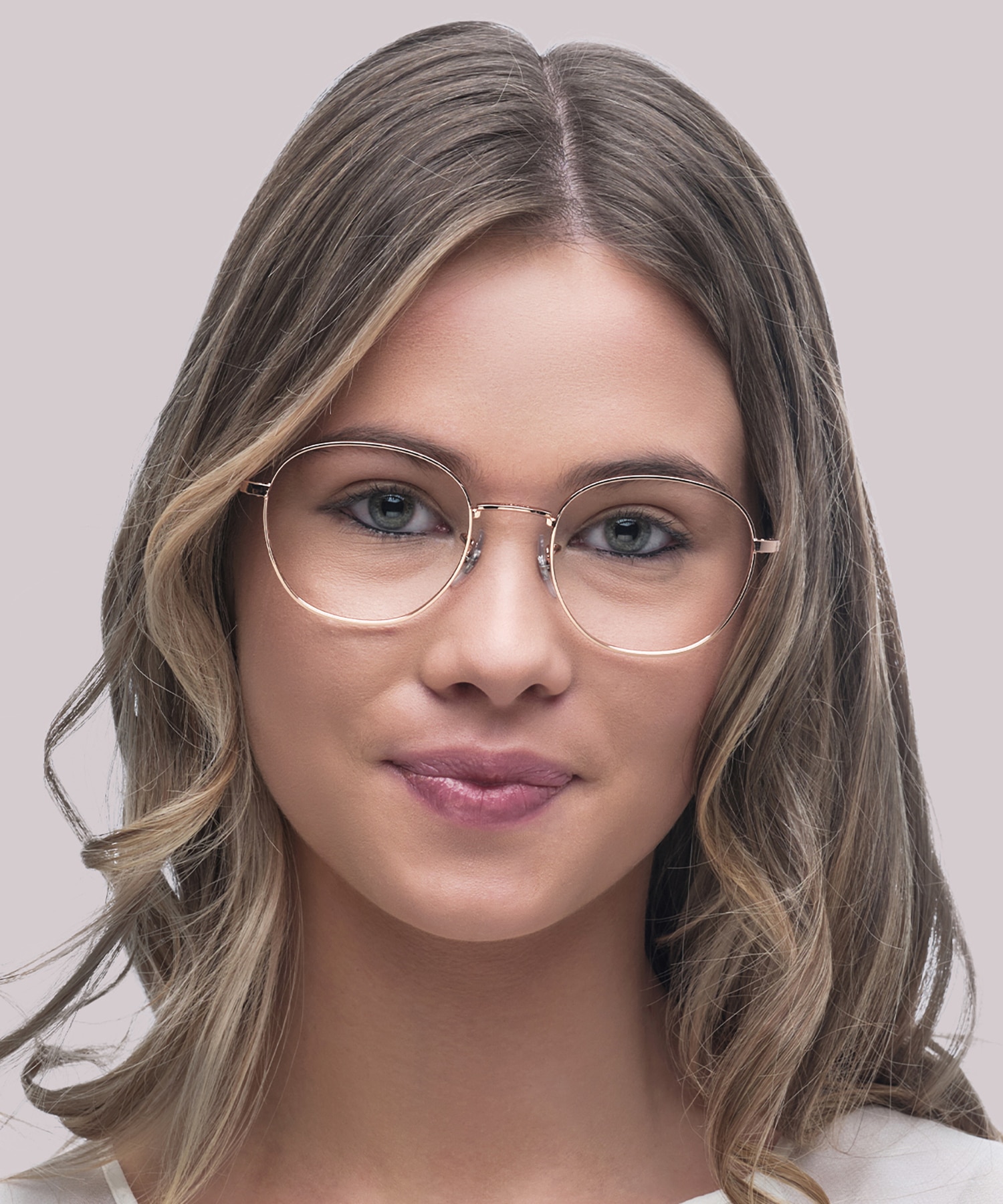 RB6509 Rose Gold MetalSunglass Frames for Women for Glasses Direct