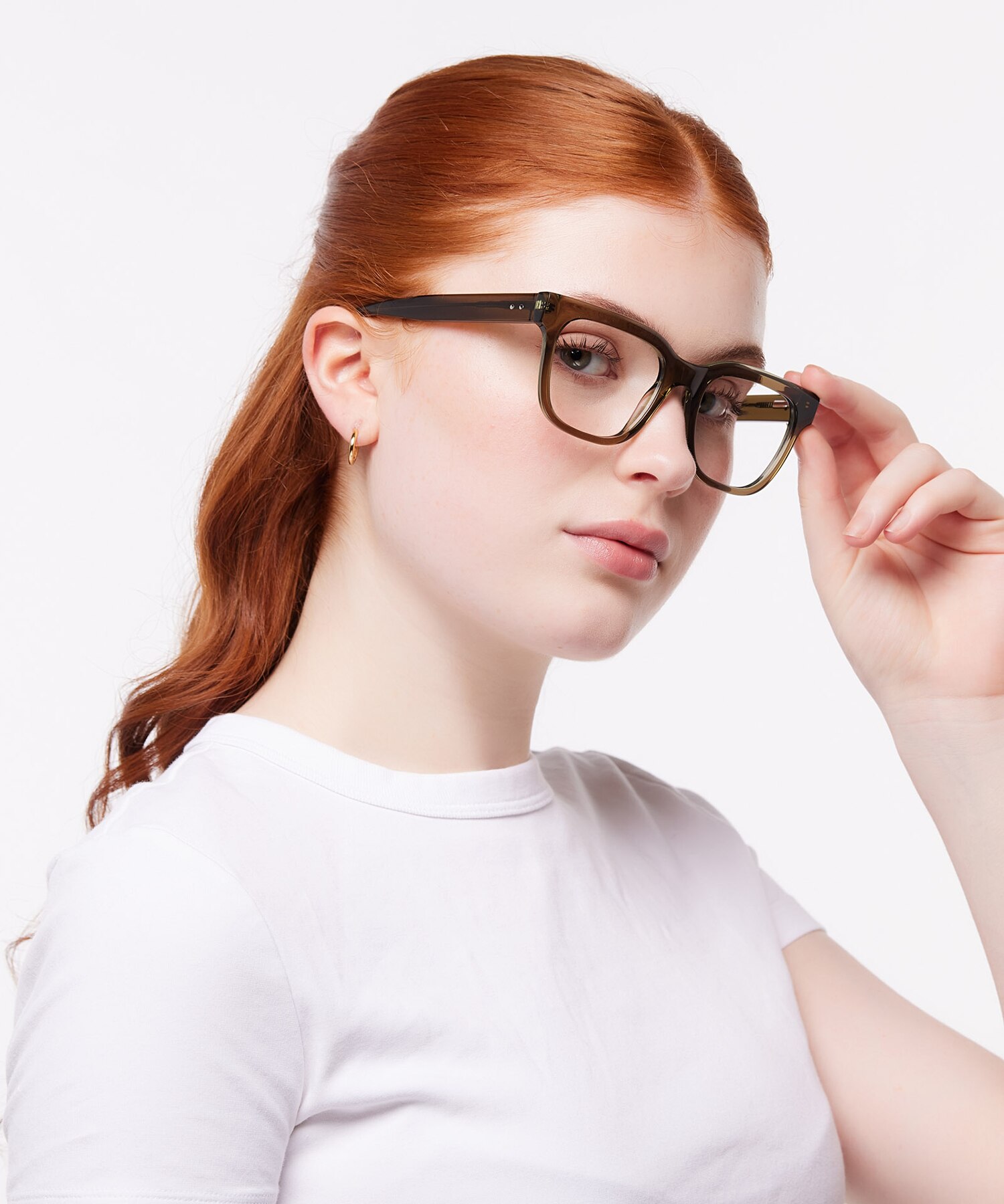 Kami Crystal Green AcetateSunglass Frames for Women for Glasses Direct