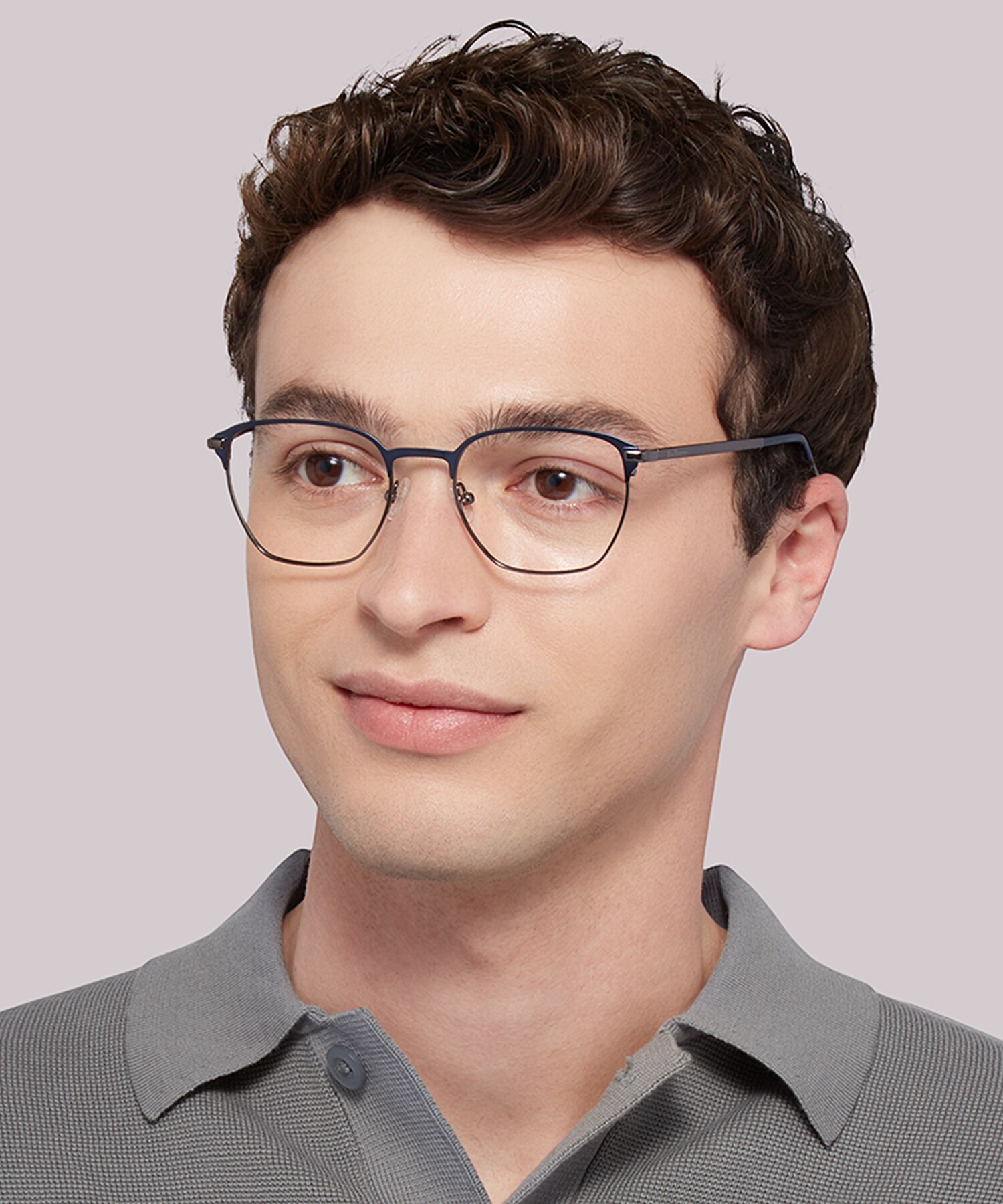 Norton BN Blue MetalSunglass Frames for Men for Glasses Direct