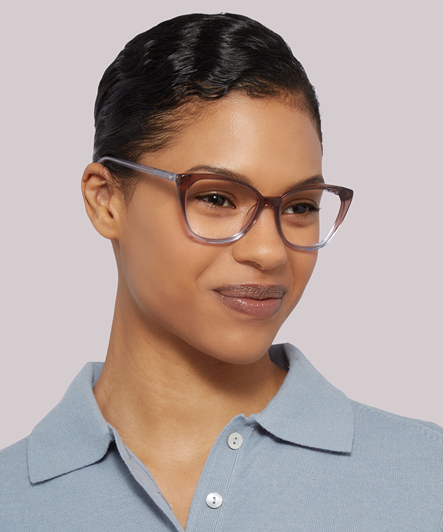 Zahra Brown Blue AcetateEyeglass Frames for Women for Glasses Direct