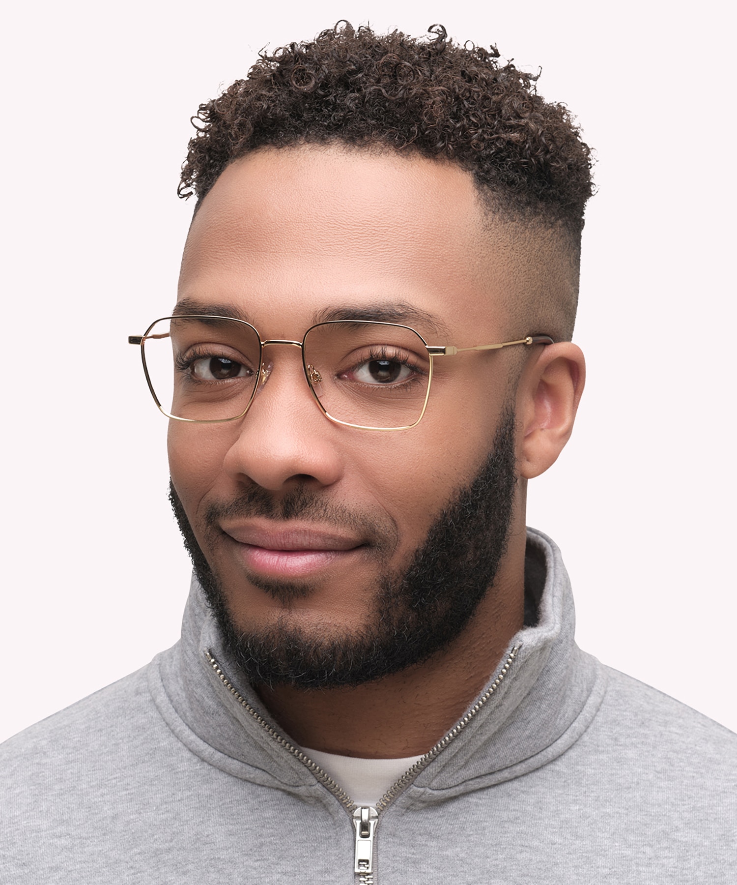 DG1350 Gold MetalEyeglass Frames for Men for Glasses Direct