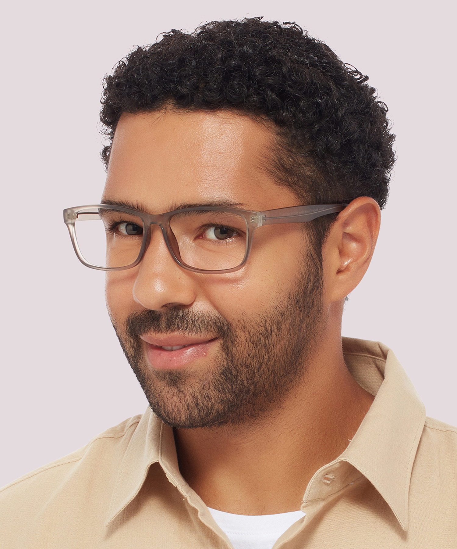 Dario Matte Crystal Grey PlasticSunglass Frames for Men for Glasses Direct