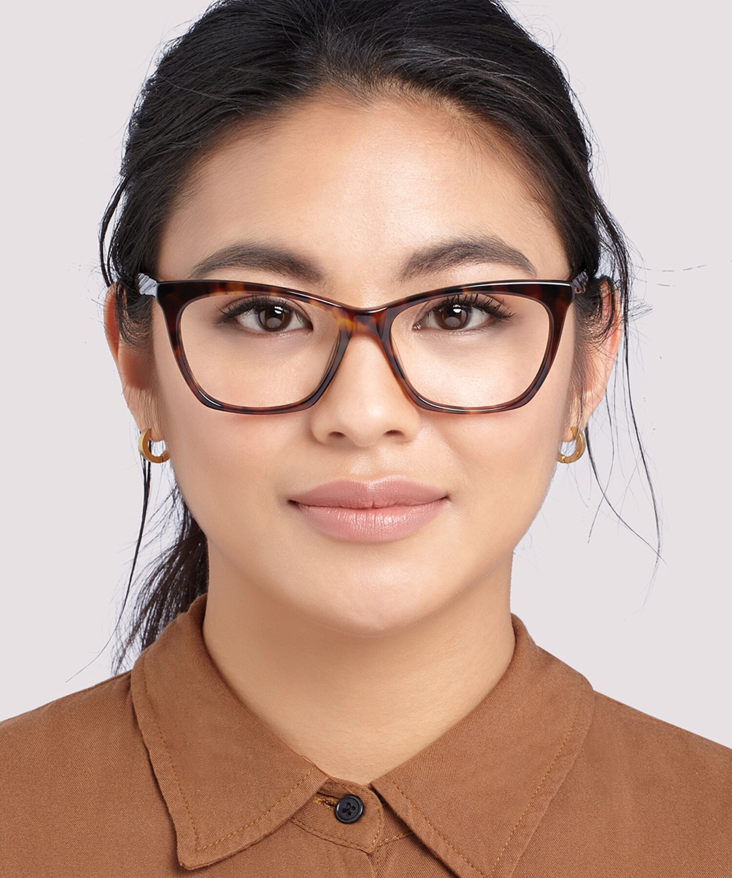 Aisha Havana AcetateEyeglass Frames for Women for Glasses Direct