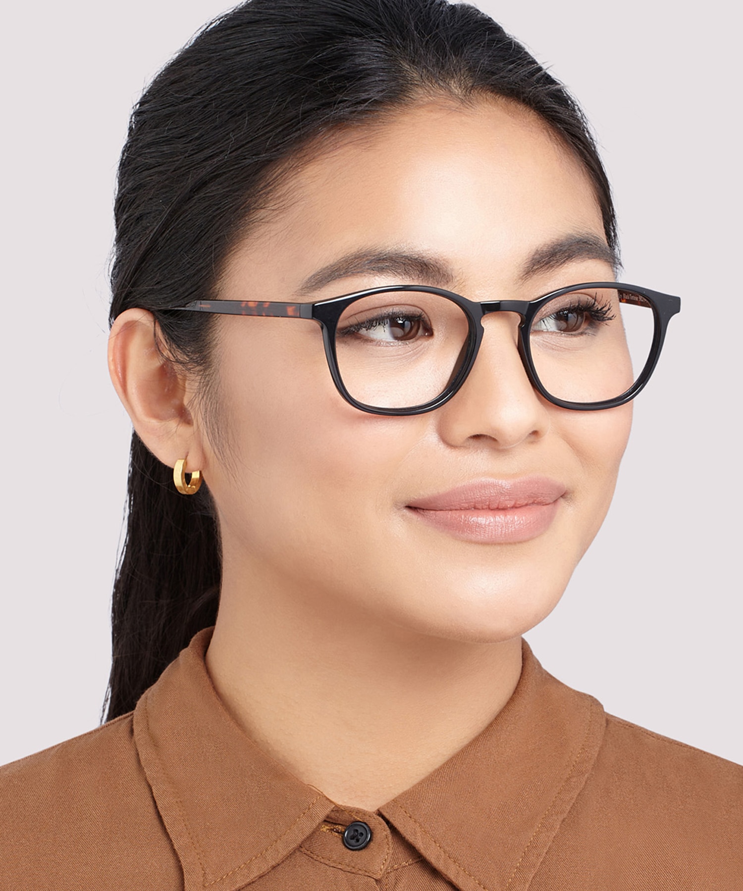 Whitley Black & Tortoise AcetateEyeglass Frames for Women for Glasses Direct