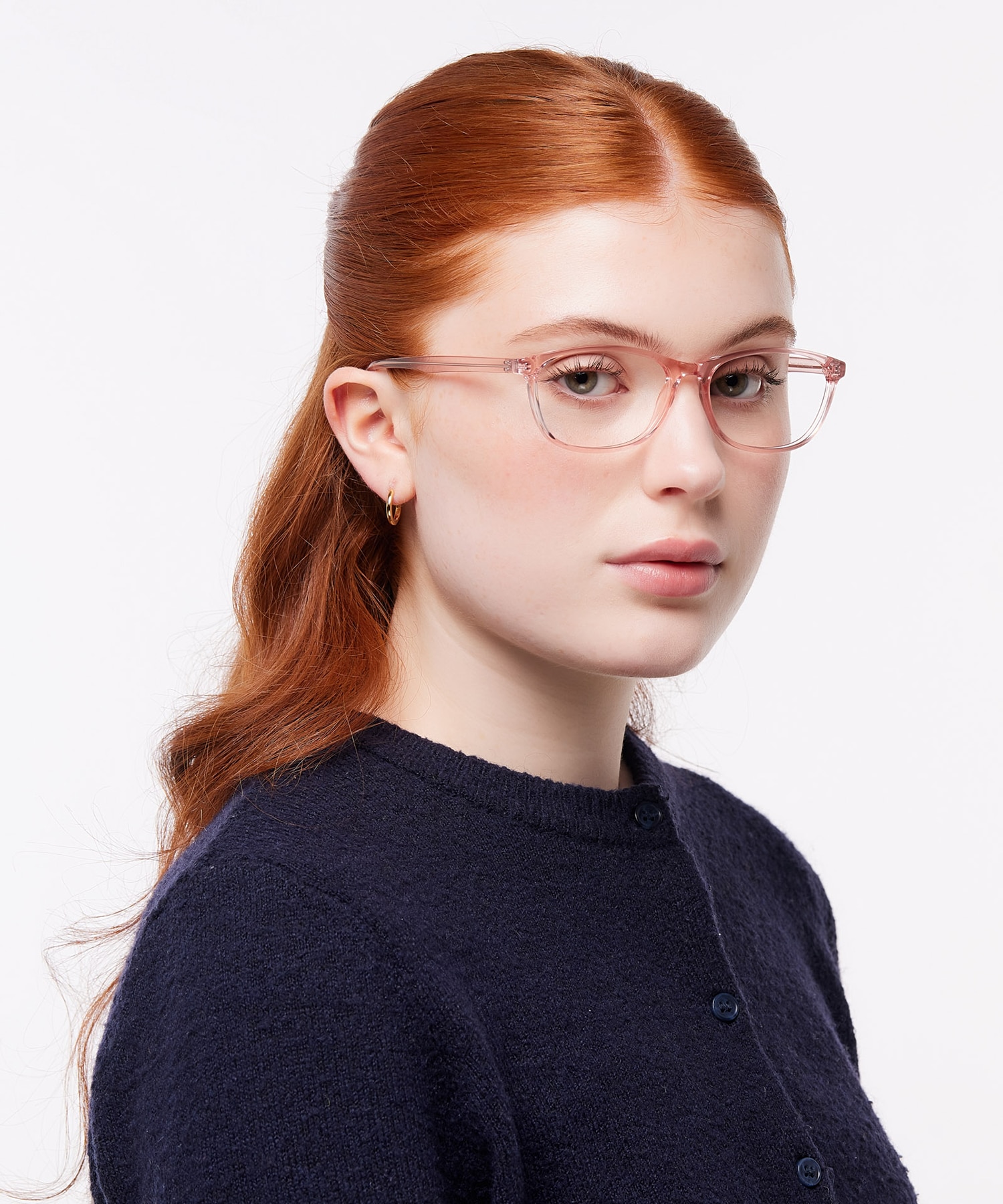Kelby Crystal Light Pink PlasticEyeglass Frames for Women for Glasses Direct