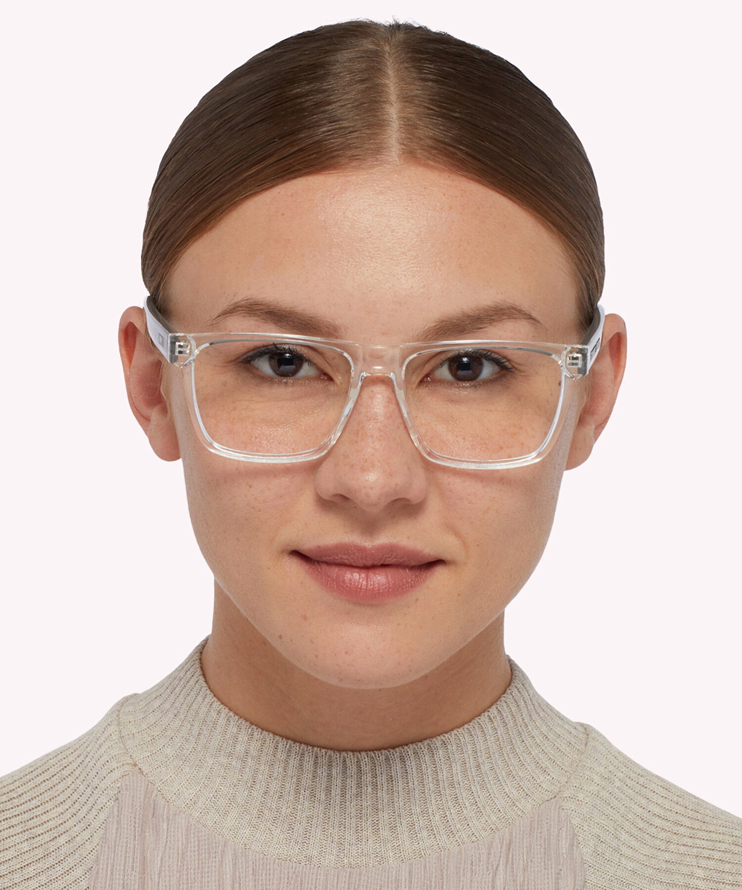 TJ 0058 Clear PlasticEyeglass Frames for Women for Glasses Direct