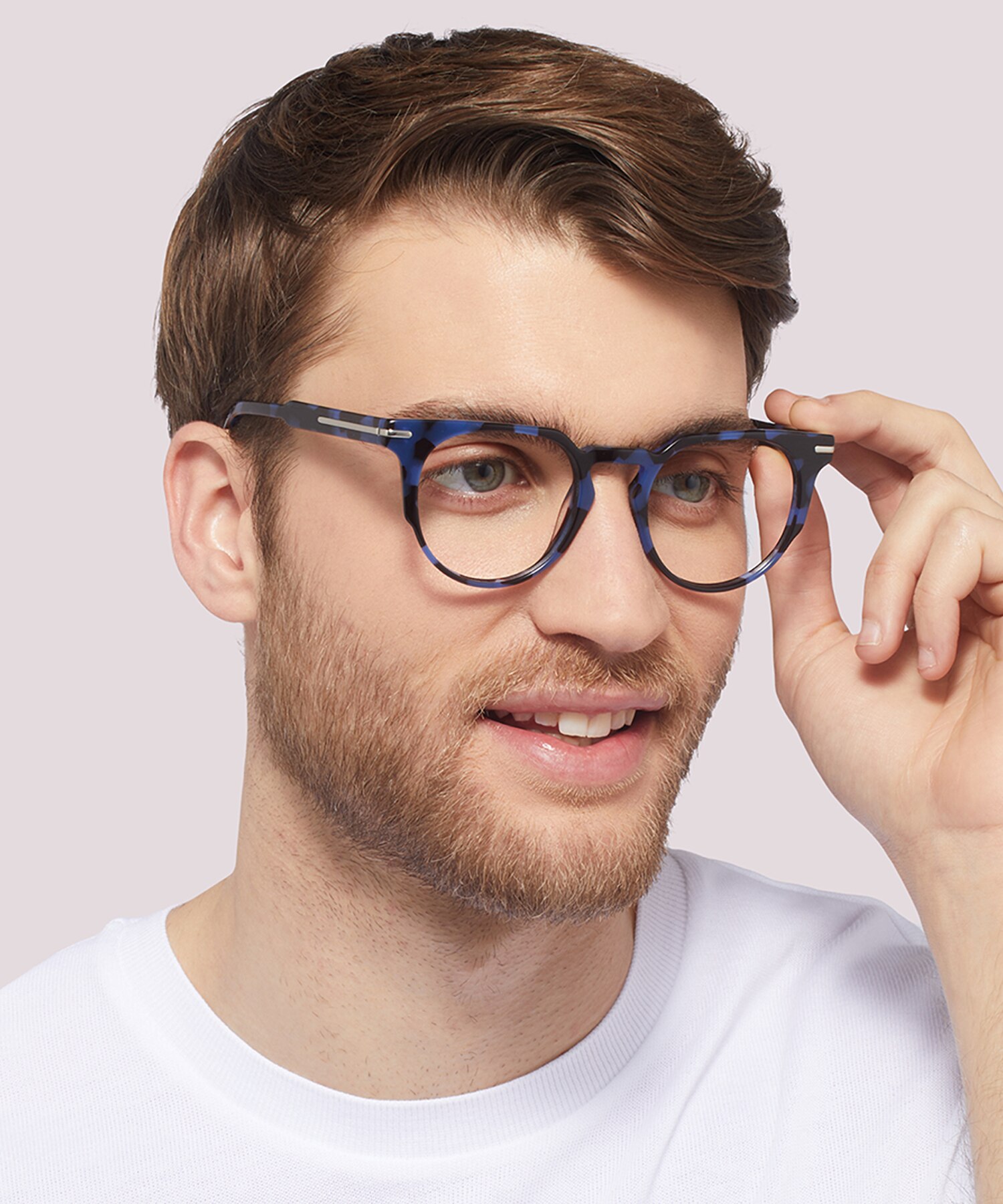 Goldhawk Blue Havana AcetateSunglass Frames for Men for Glasses Direct