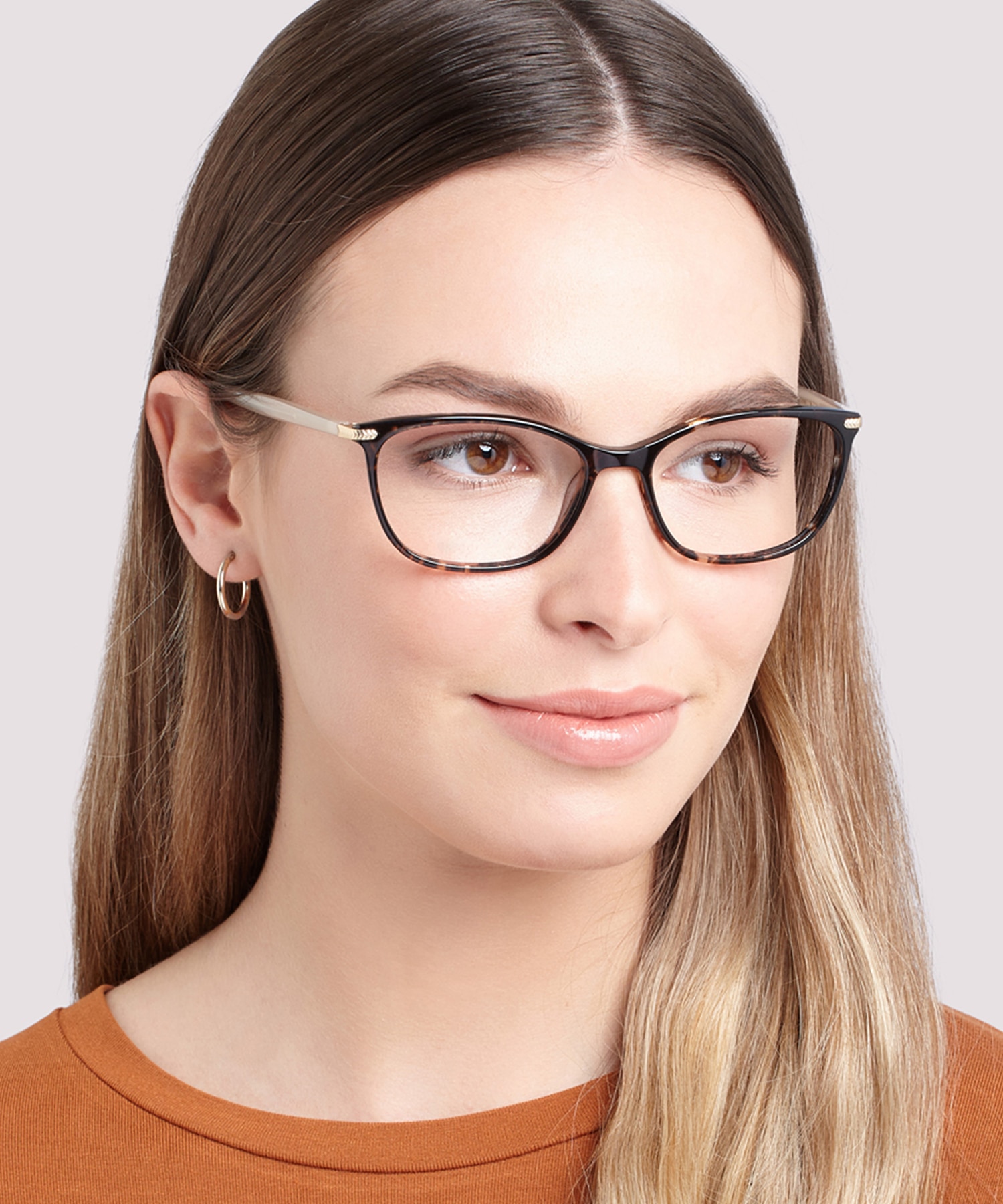 Anika Brown & Gold AcetateEyeglass Frames for Women for Glasses Direct