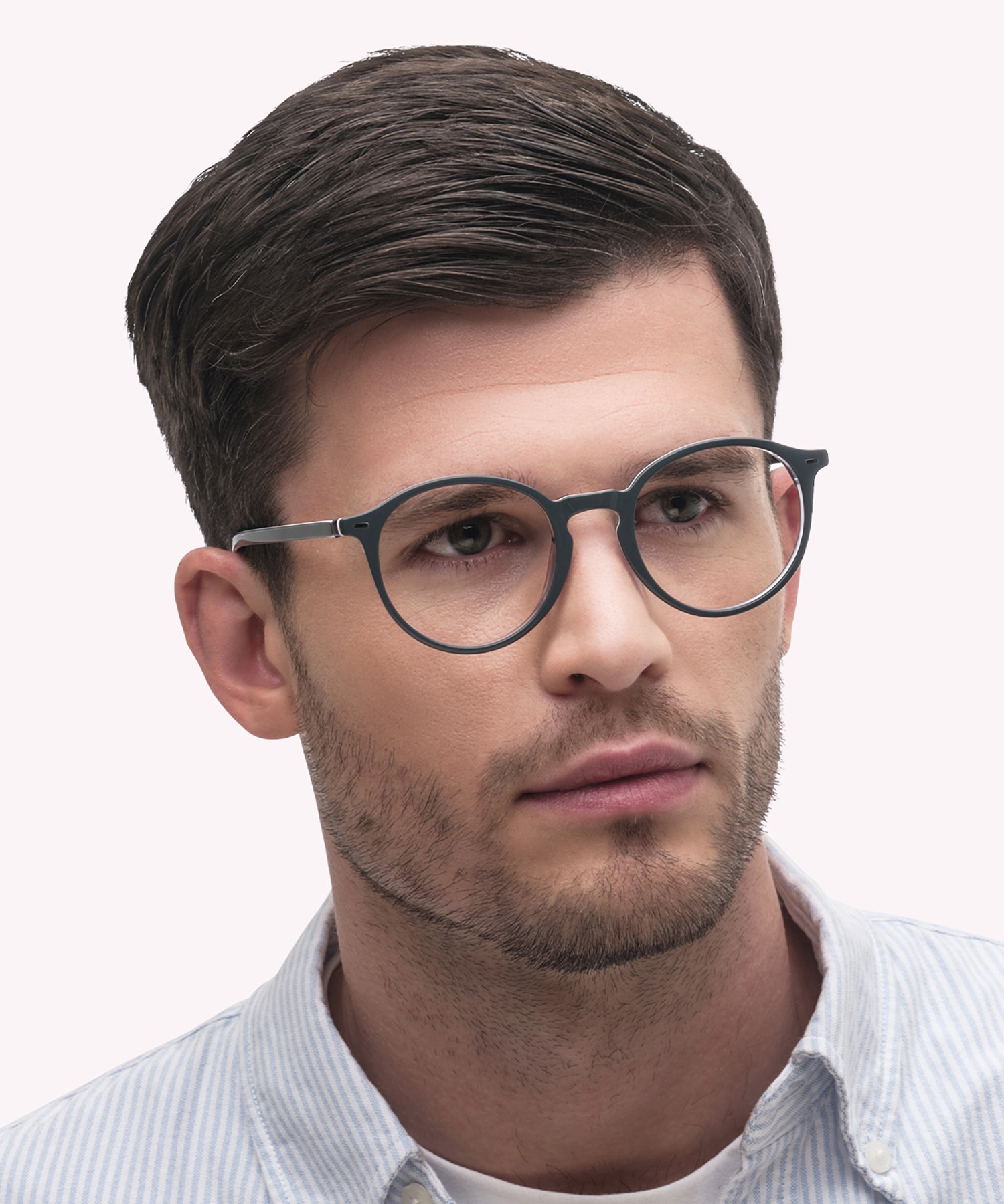 ZEROTHREE Grey AcetateEyeglass Frames for Men for Glasses Direct