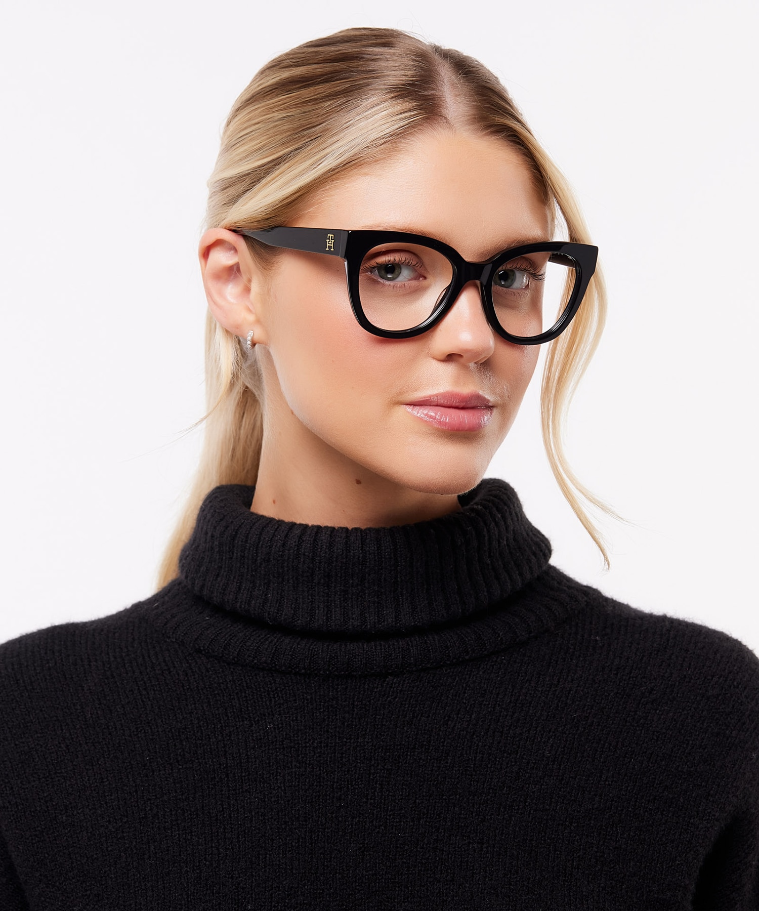 TH 2054 Black AcetateEyeglass Frames for Women for Glasses Direct