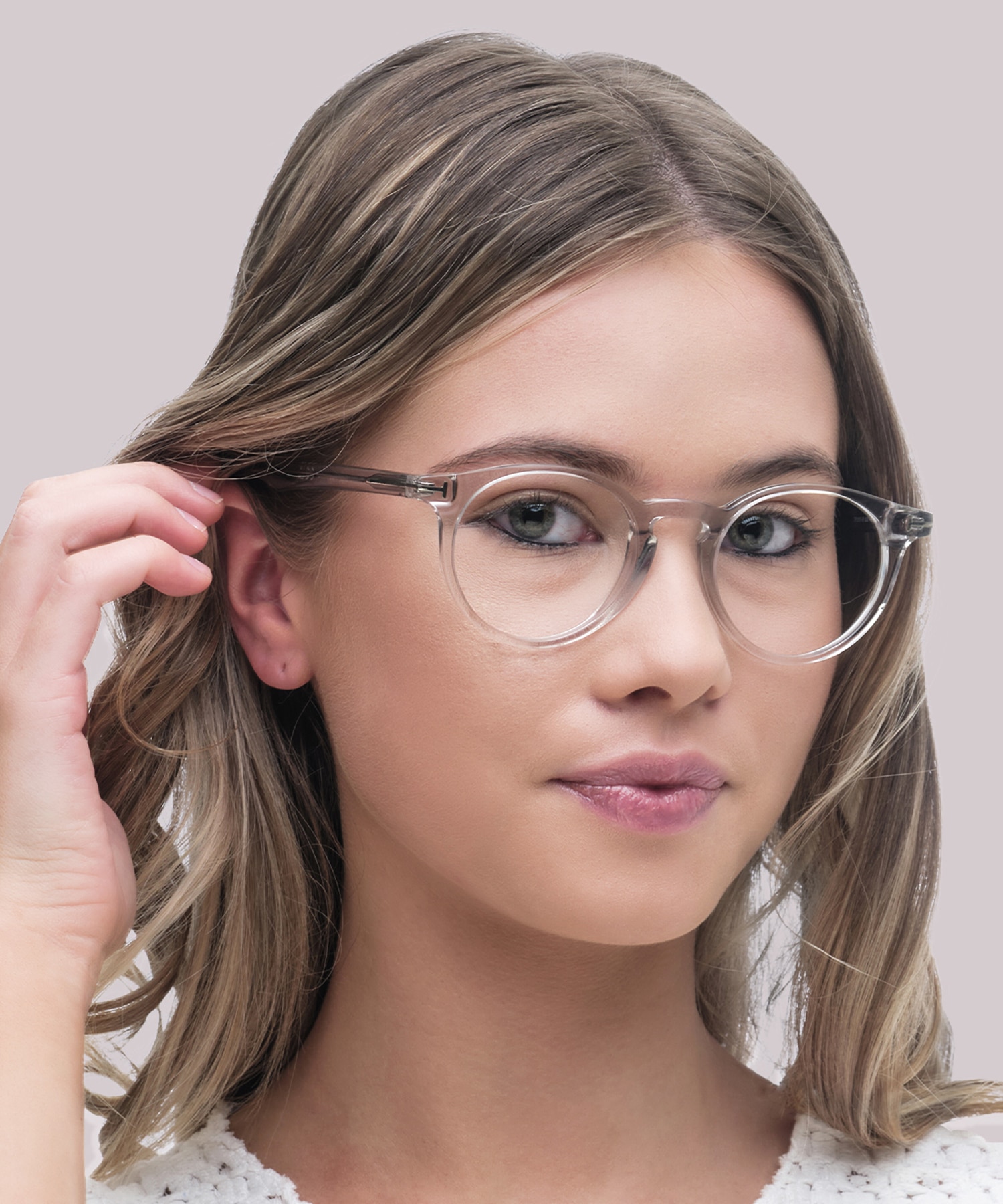 FT5557-B Grey AcetateEyeglass Frames for Women for Glasses Direct