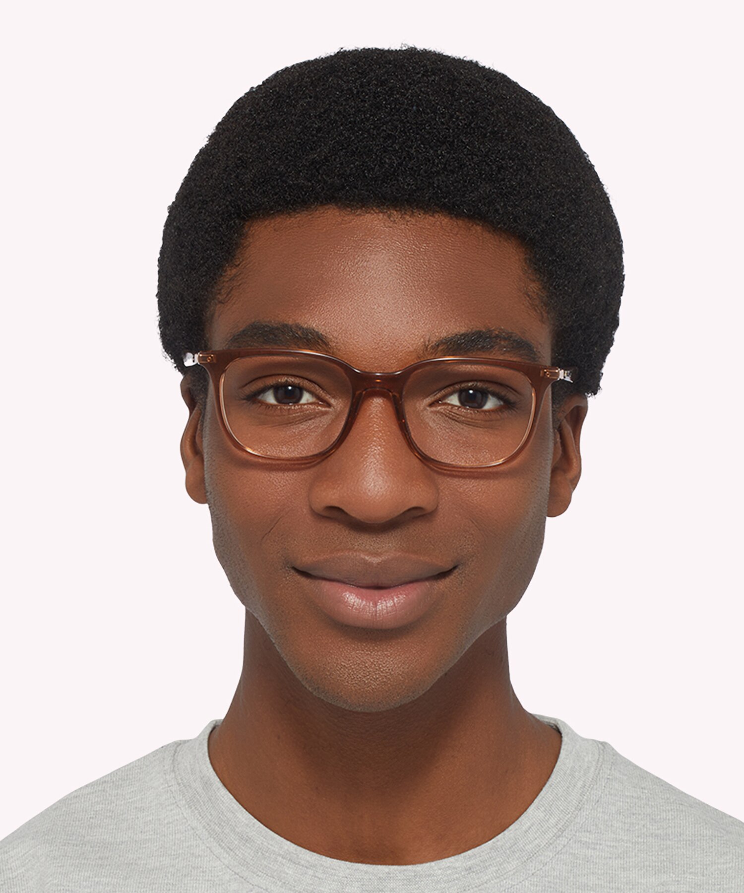 RB7211 Transparent Brown PlasticEyeglass Frames for Men for Glasses Direct