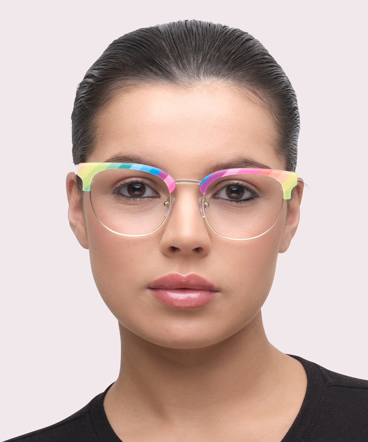 Radiance Clear Crystal & Hd Pattern MetalEyeglass Frames for Women for Glasses Direct