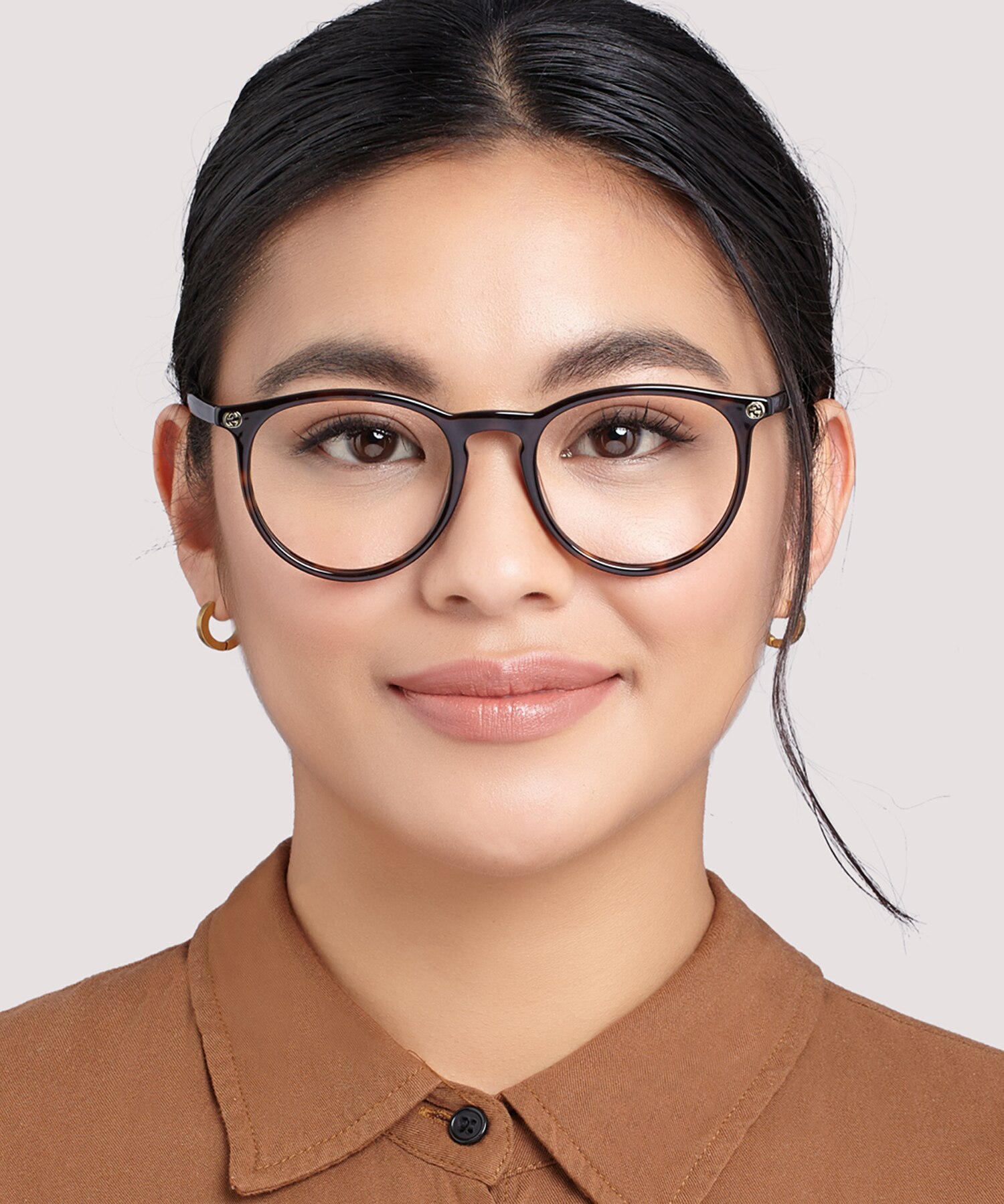 GG0027O Tortoise AcetateEyeglass Frames for Women for Glasses Direct