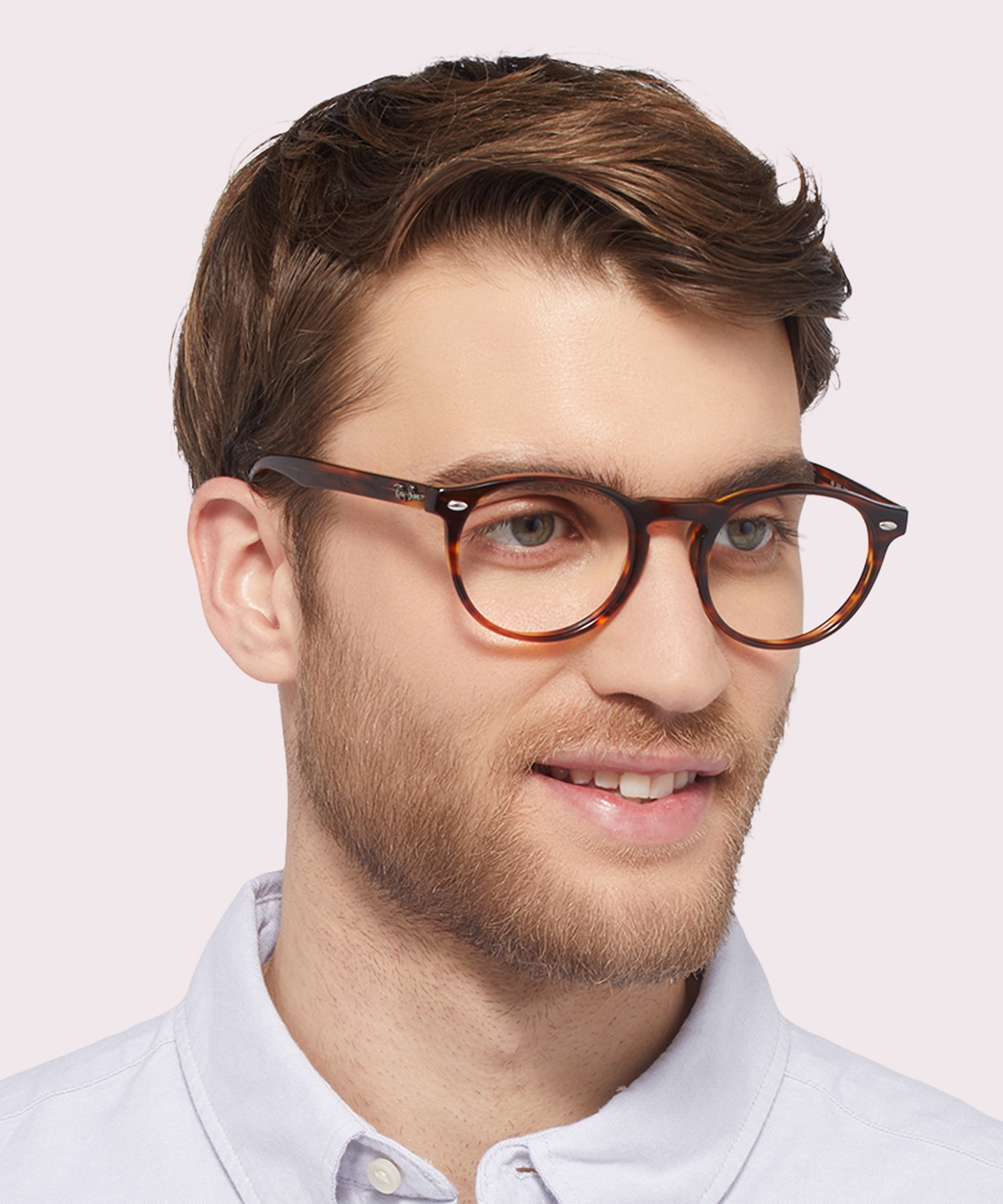 RB5283 Striped Havana AcetateEyeglass Frames for Men for Glasses Direct