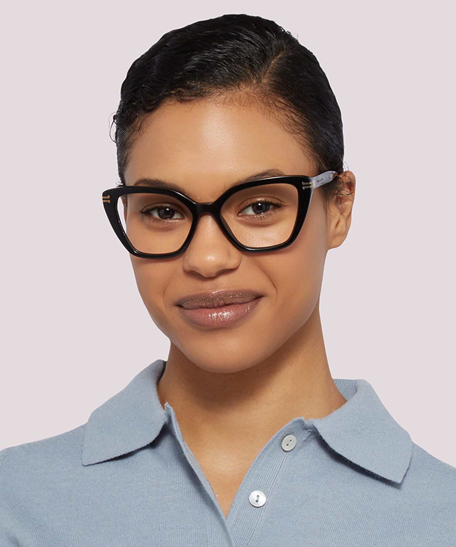 MJ 1071 Black AcetateEyeglass Frames for Women for Glasses Direct