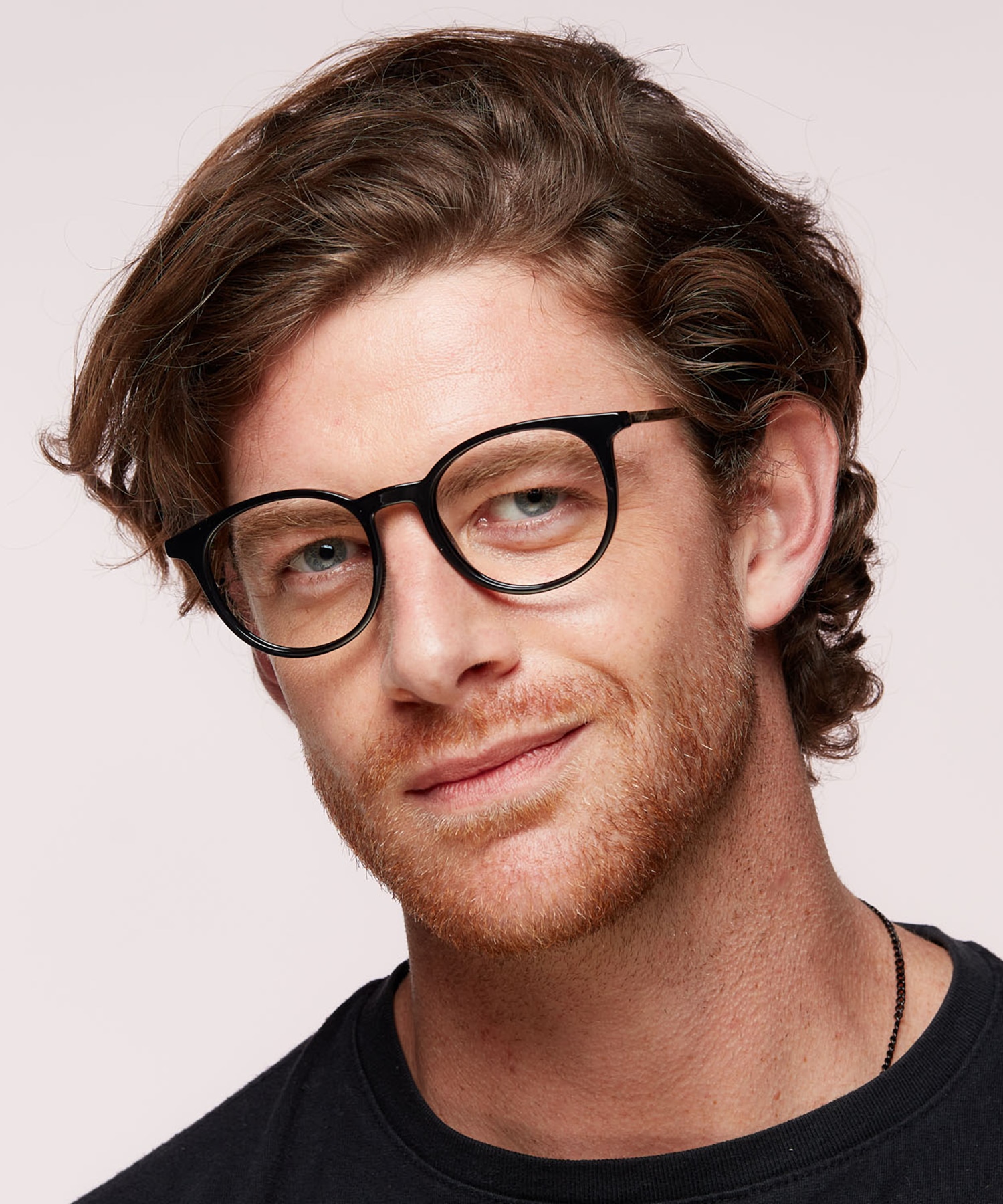 PLD D496 Black Gold PlasticEyeglass Frames for Men for Glasses Direct